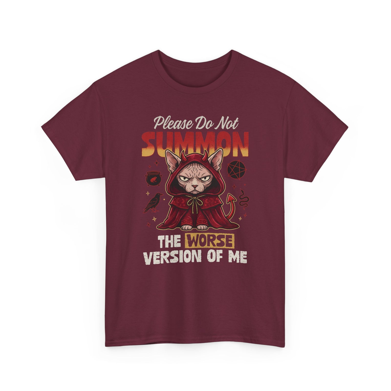 Gothic Witchy Cat T-Shirt — Witch Cat Graphic Tee