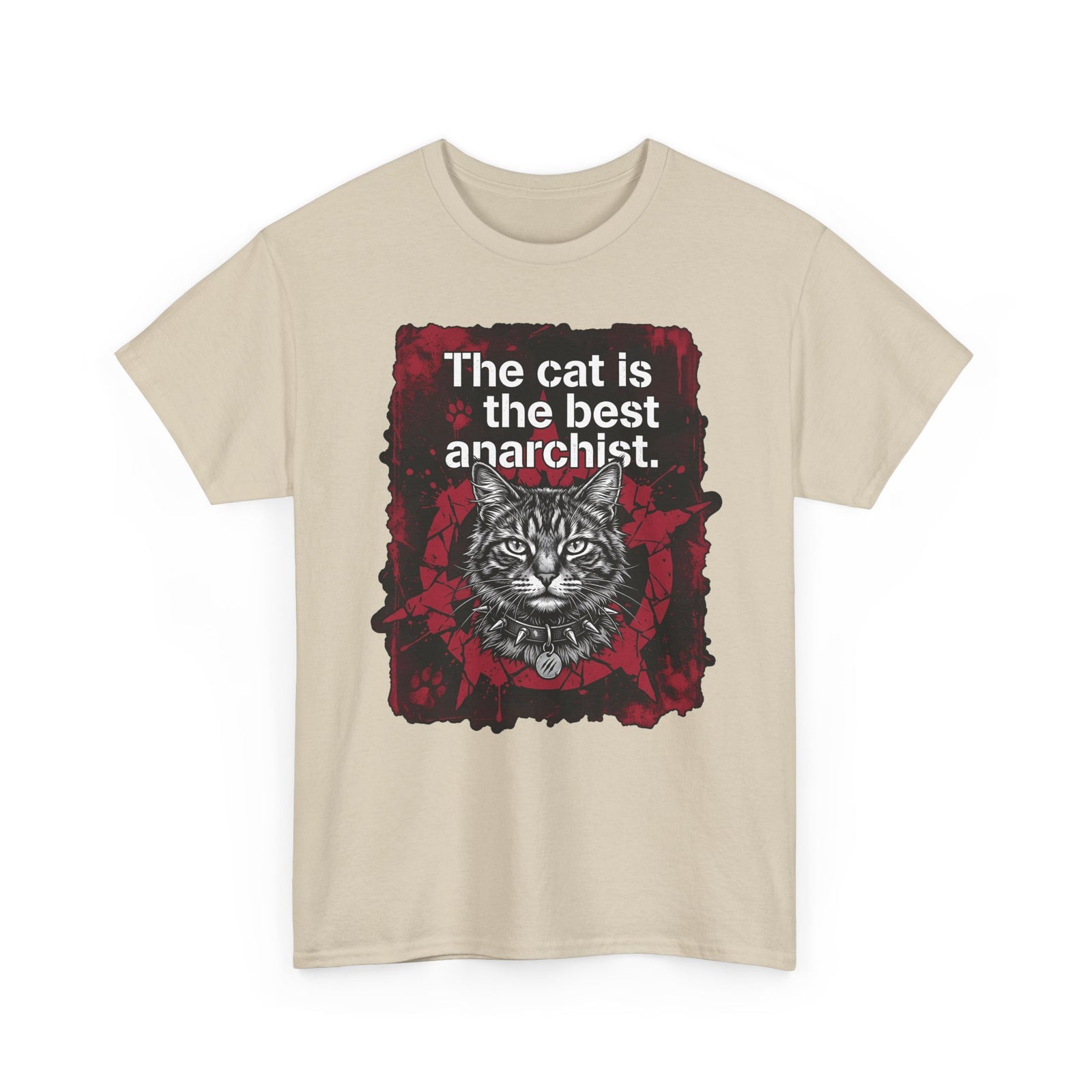 Anarchist Cat T-Shirt "The Cat Is the Best Anarchist"