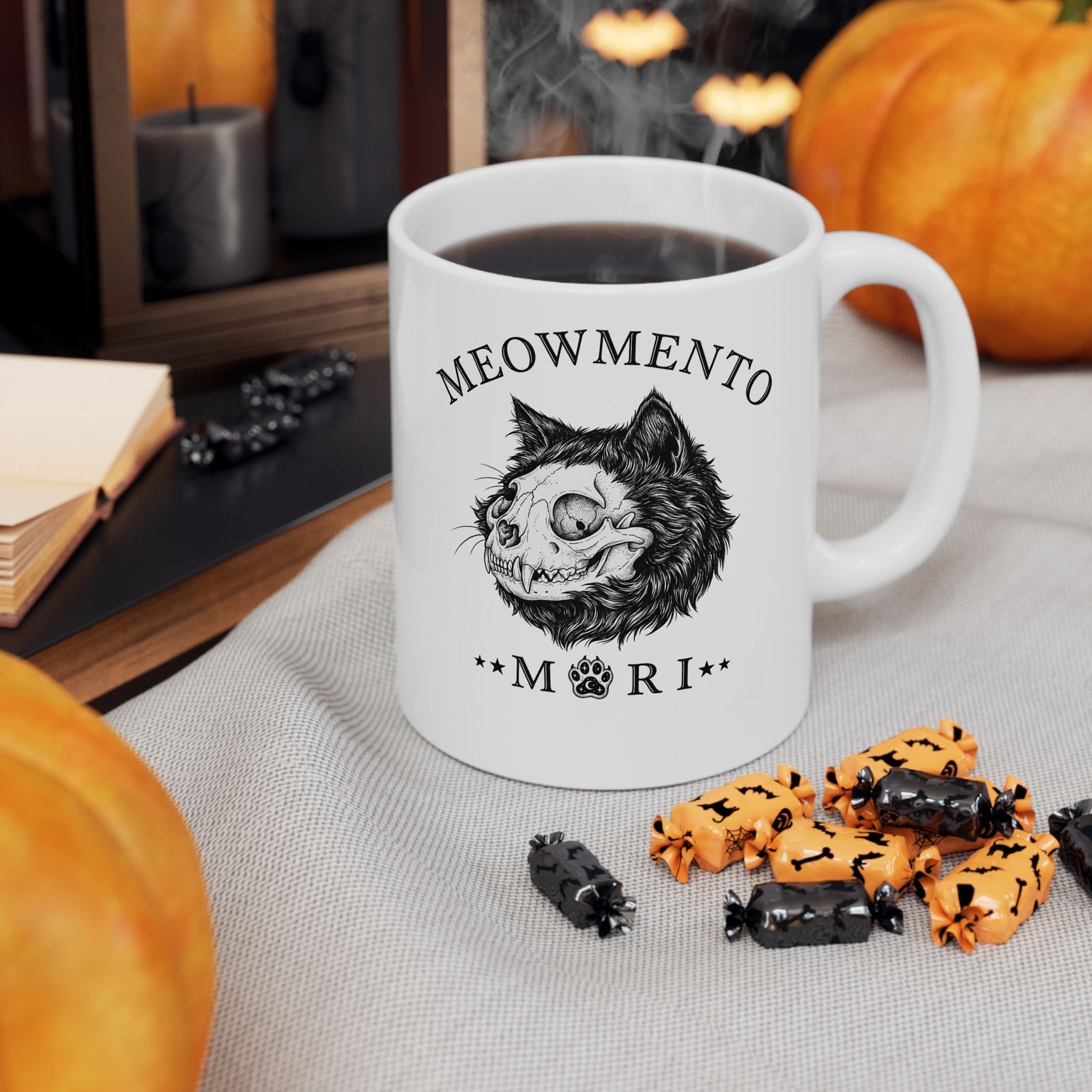 Meowmento Cat Ceramic Mug — Humorous Cat Memorial Mug