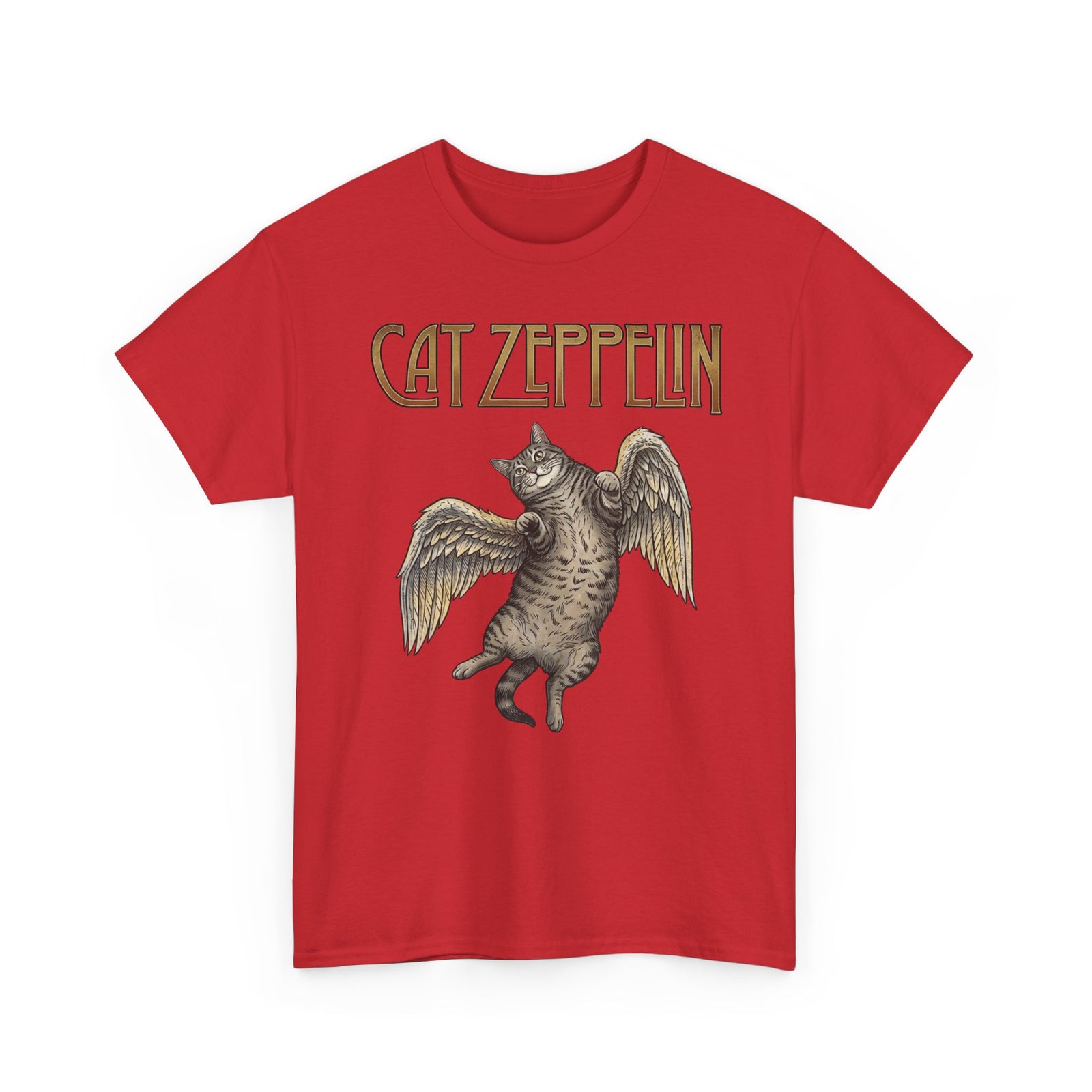 Cat-Zeppelin T-Shirt — Whimsical Cat Airship Design