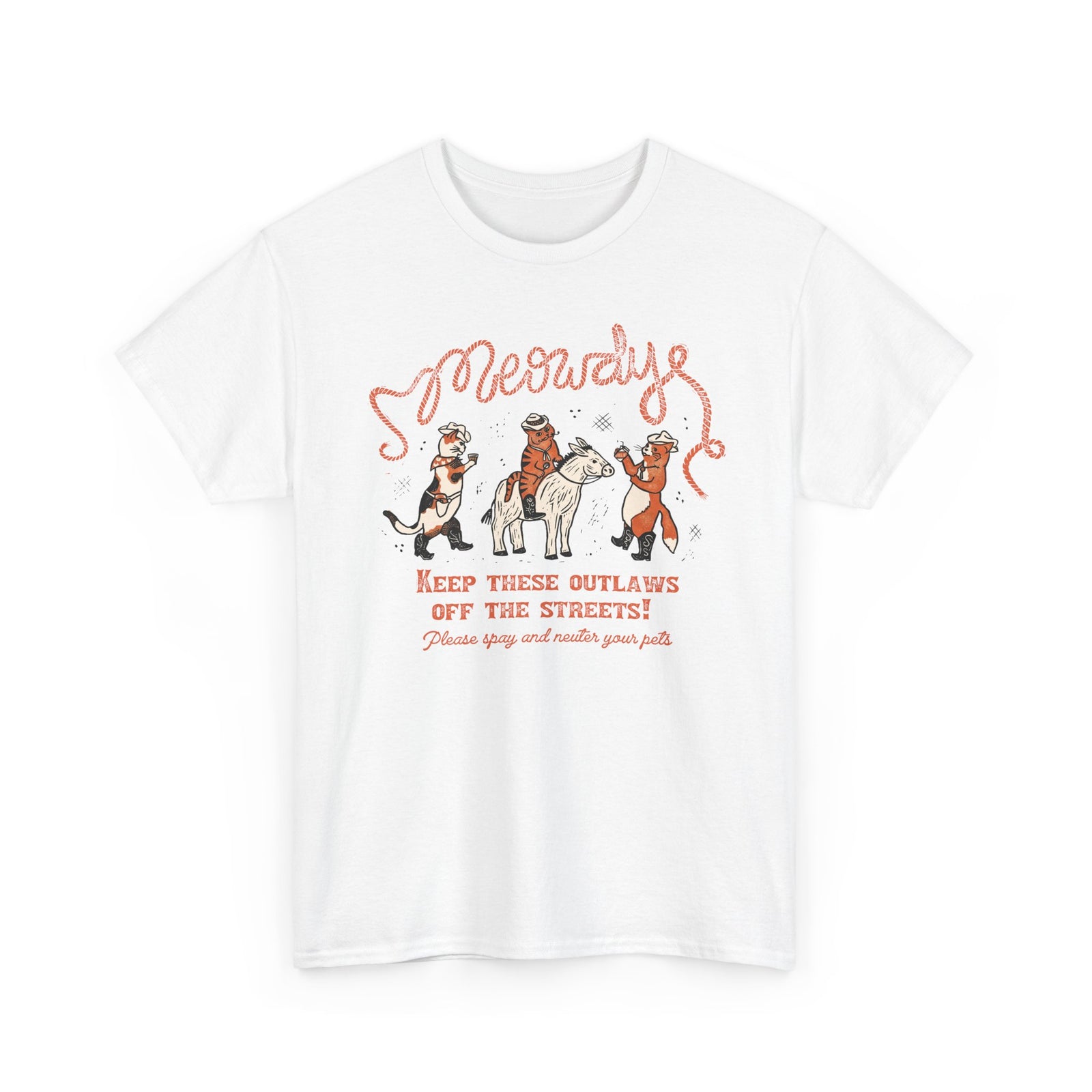 Meowdy Cat T-Shirt — Funny Cowgirl Cat Tee