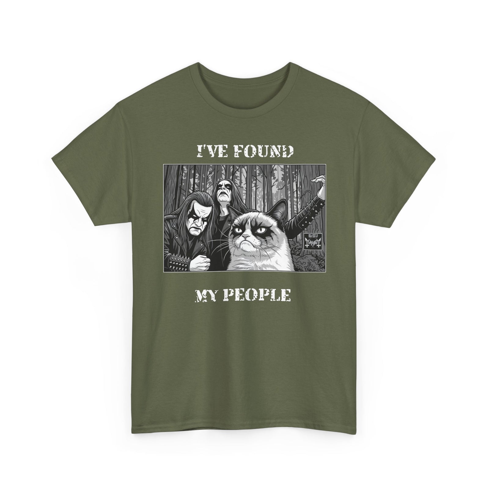I've Found My People T-Shirt Cat Goth Humor Tee