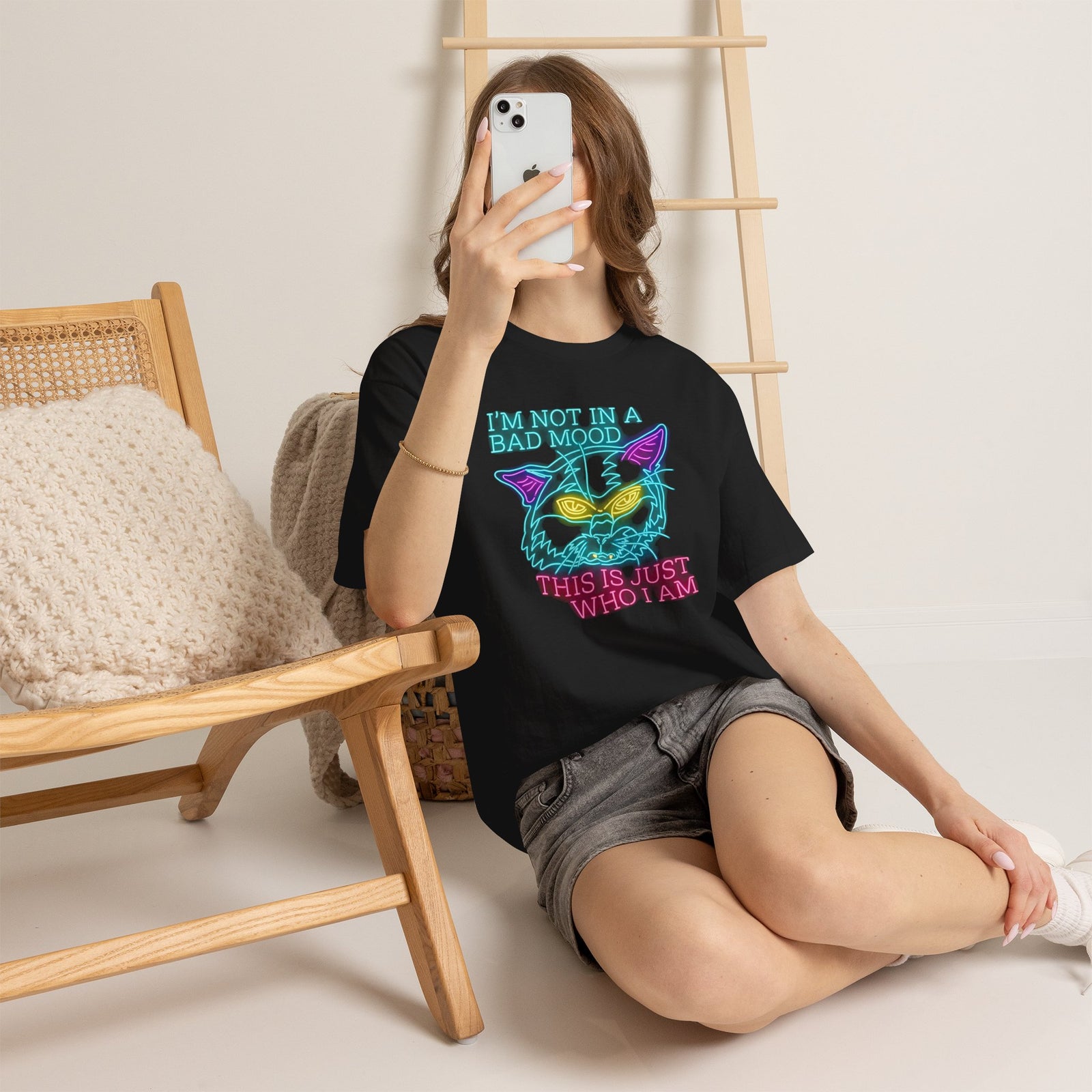 Bad Cat 'I'm Not In A Bad Mood' T-Shirt