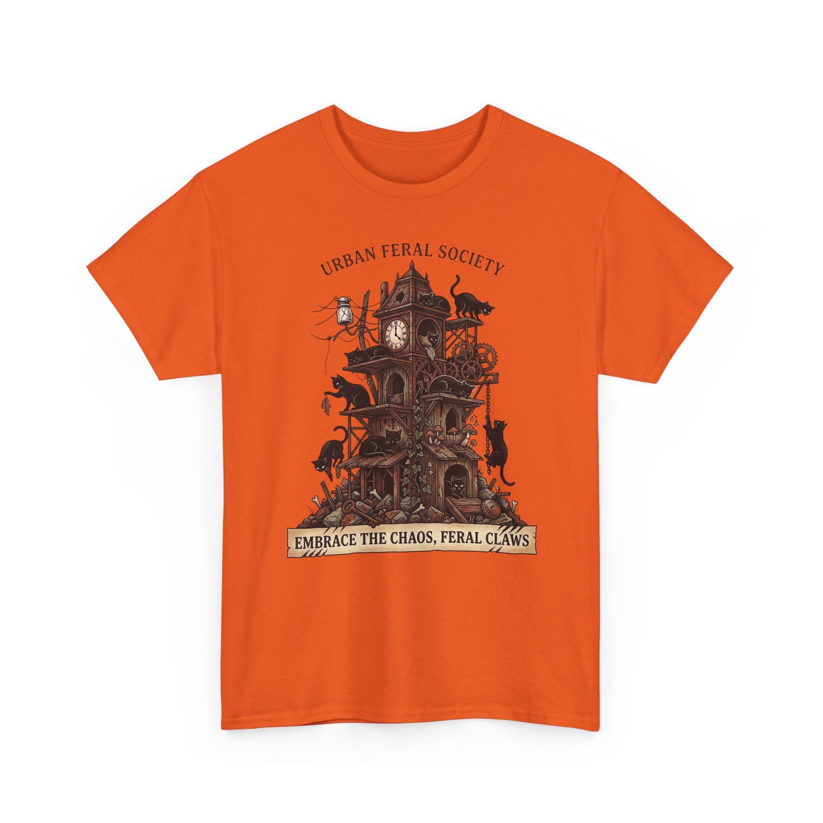 Black Cats Urban Feral Society T-Shirt