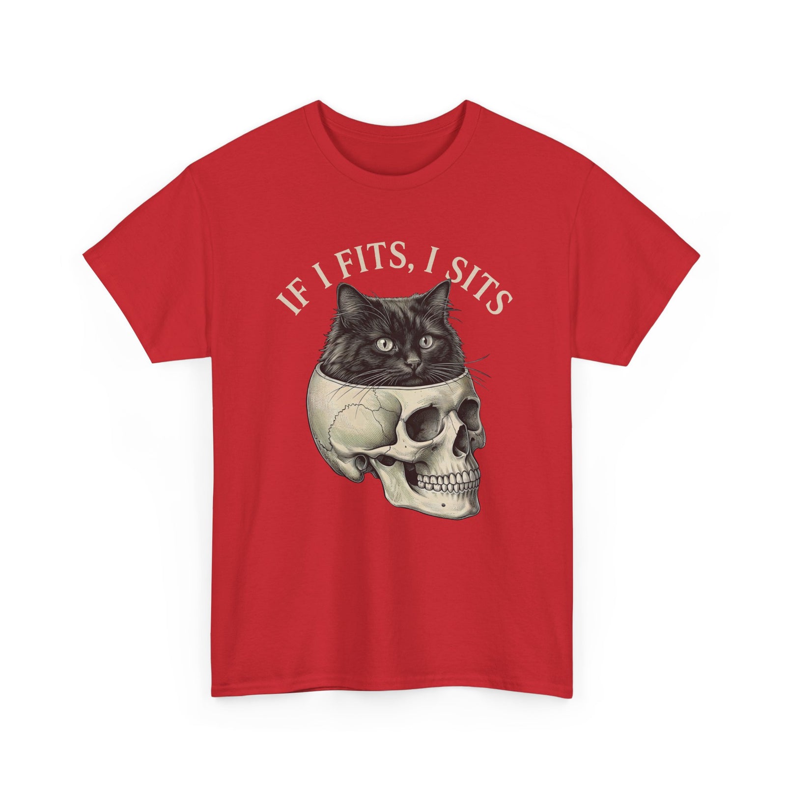Cat 'If I Fits I Sits' T-Shirt