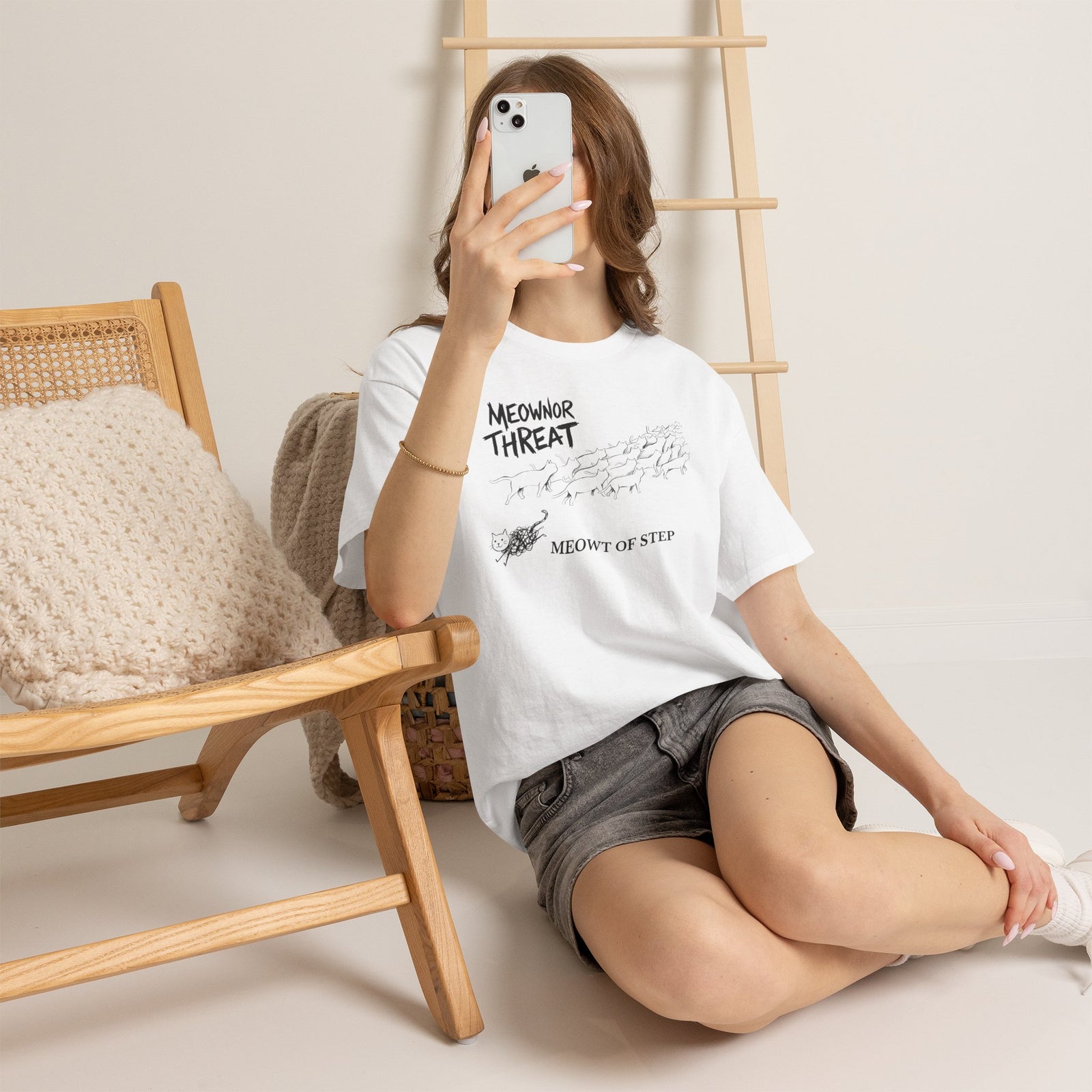 Meownor Thread Meowt Of Step T-Shirt — Funny Cat Dance Graphic Tee