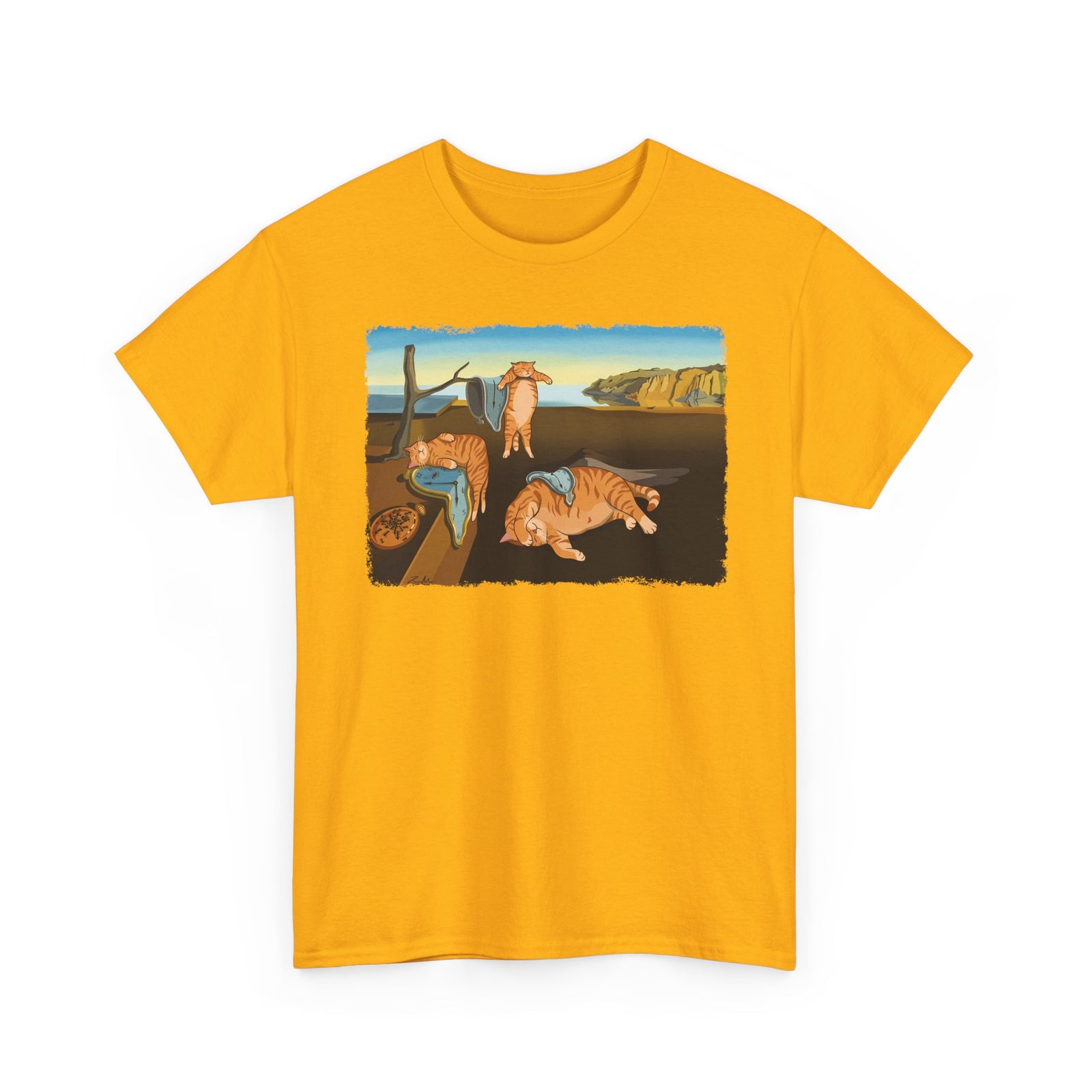 The Purrsistence of Memory T-Shirt — Surreal Cat Art Tee