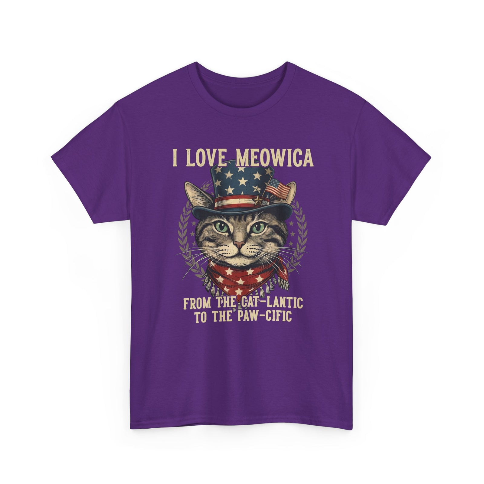 I Love MEOWICA Cat T-Shirt — From the Cat-lantic to the Paw-cific