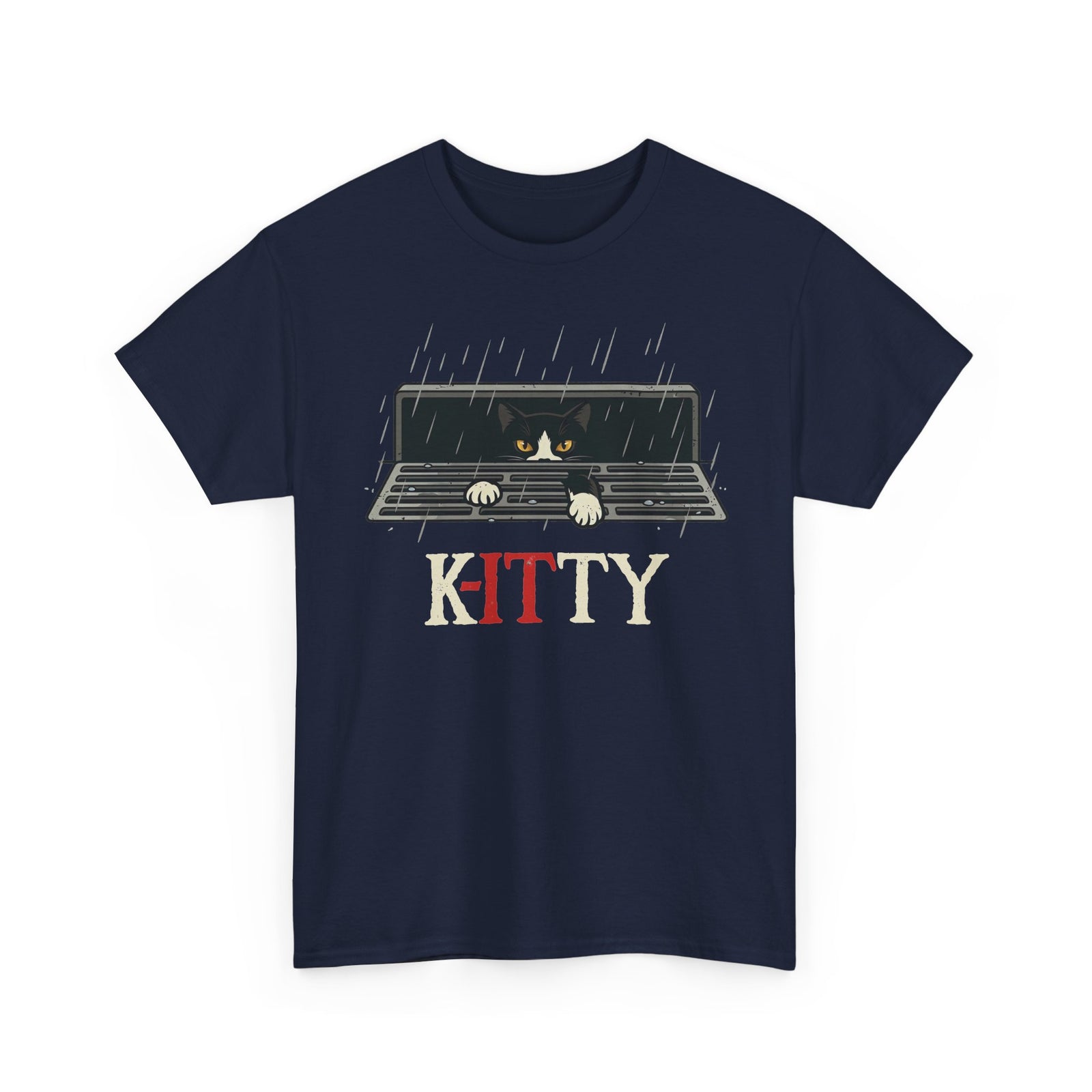 Kitty Window Tee — Cute Rainy Cat Graphic T-Shirt