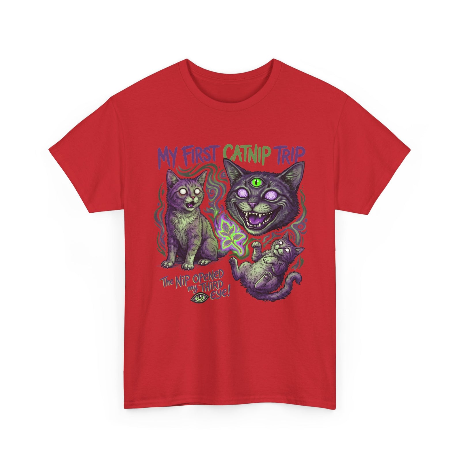 My First Catnip Trip Opened My Third Eye Shirt — Psychedelic Cat T-Shirt