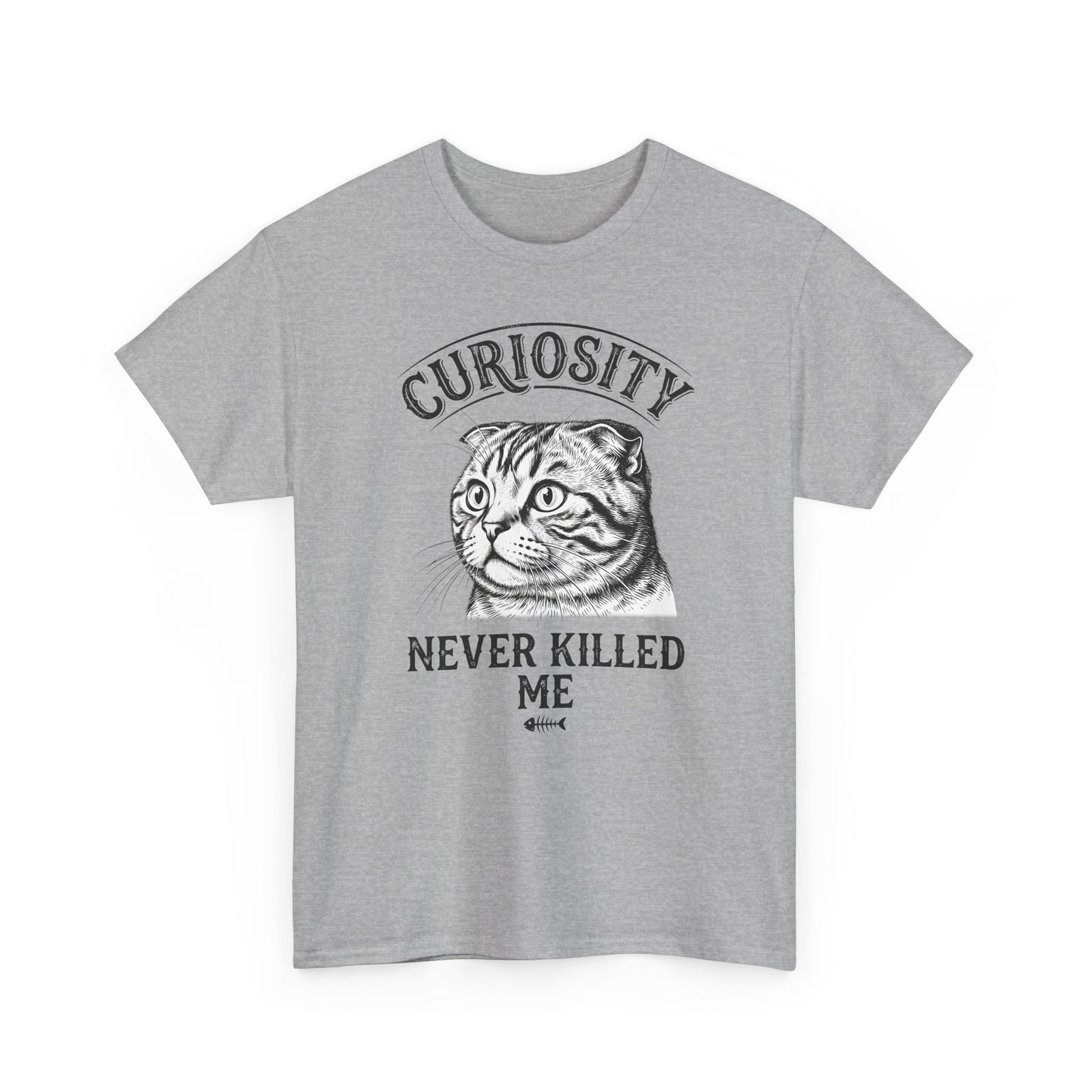 Curiosity Never Killed The Cat T-Shirt — Funny Cat Lover Tee