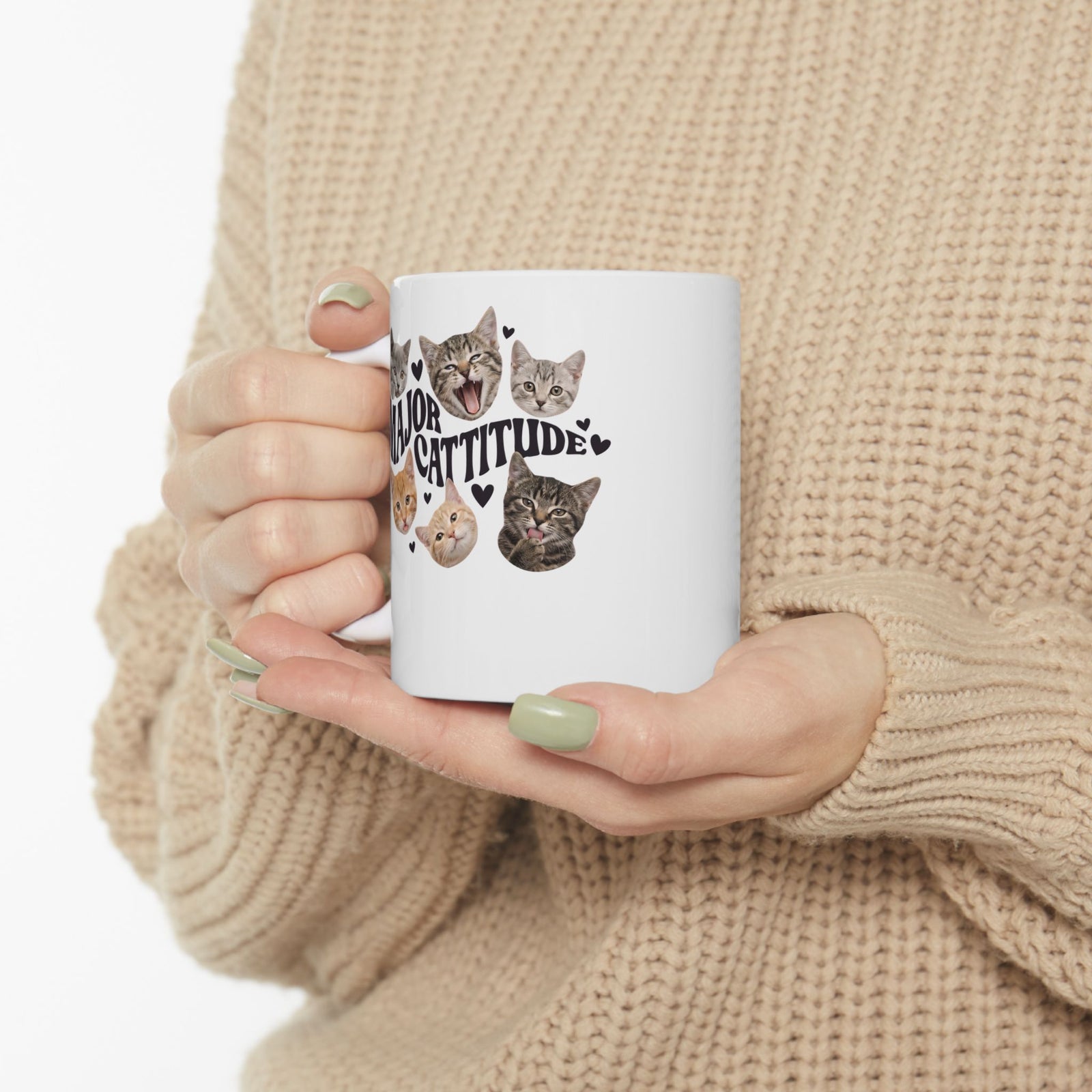 Major Cattitude Ceramic Mug Funny Cat Attitude Mug