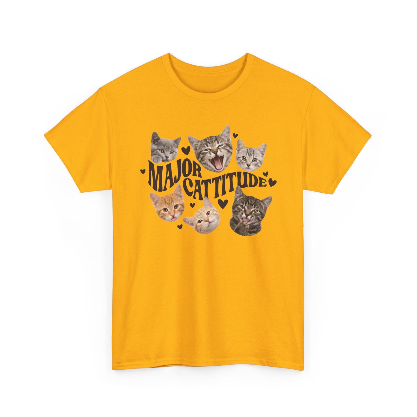 Major Cattitude T-Shirt Funny Cat Attitude Tee