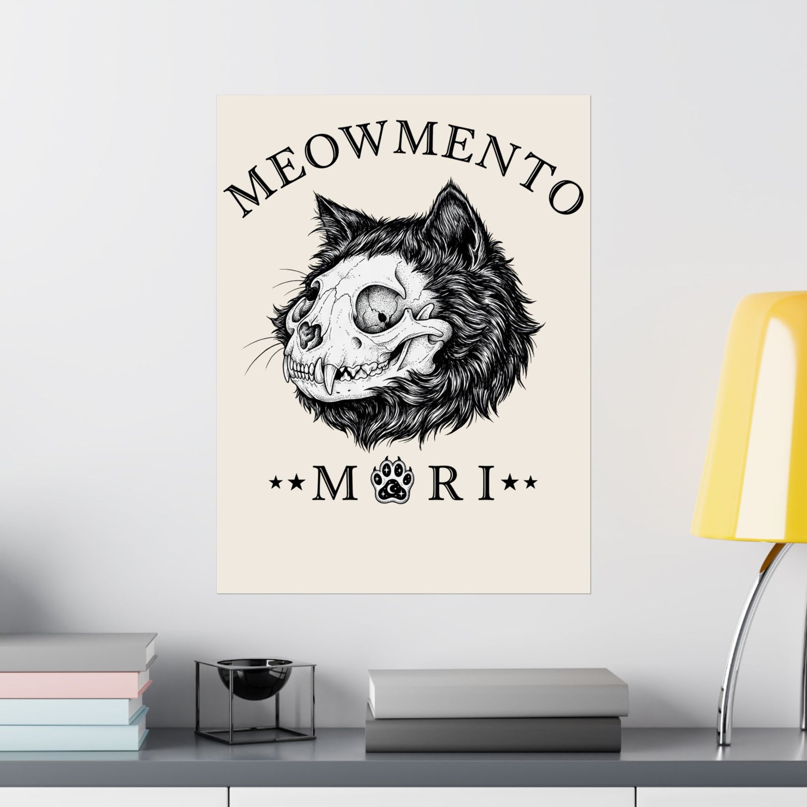 Meowmento Cat Poster — Humorous Cat Memorial Poster