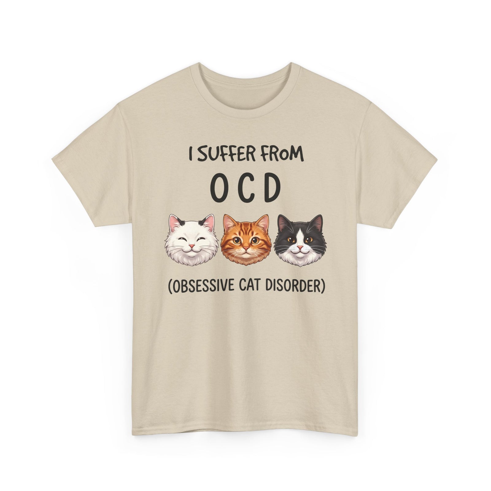 I Suffer From OCD Obsessive Cat Disorder T-Shirt — Funny Pet Lover Tee