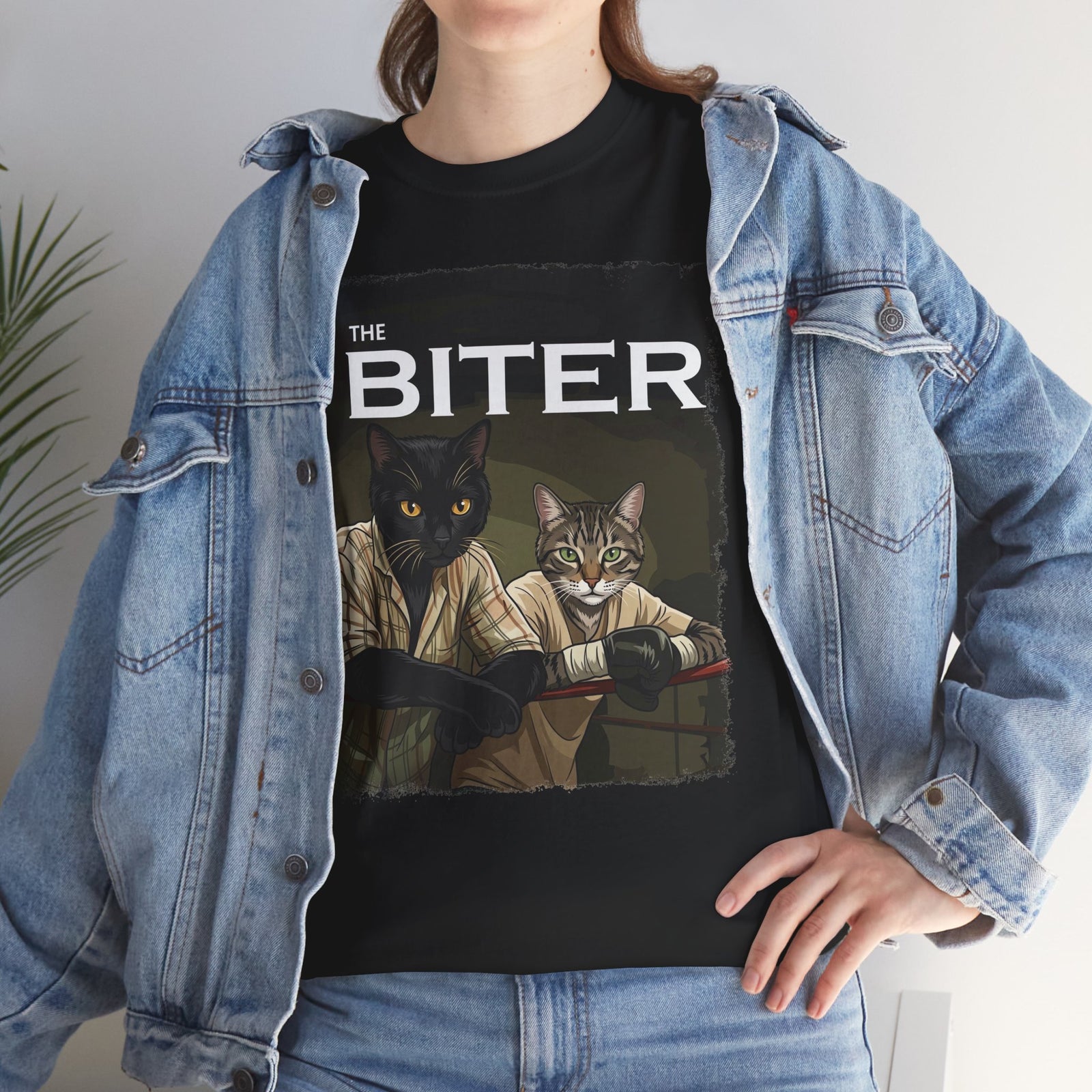 The Biter Cat T-Shirt — Retro Boxing Cats Graphic Tee