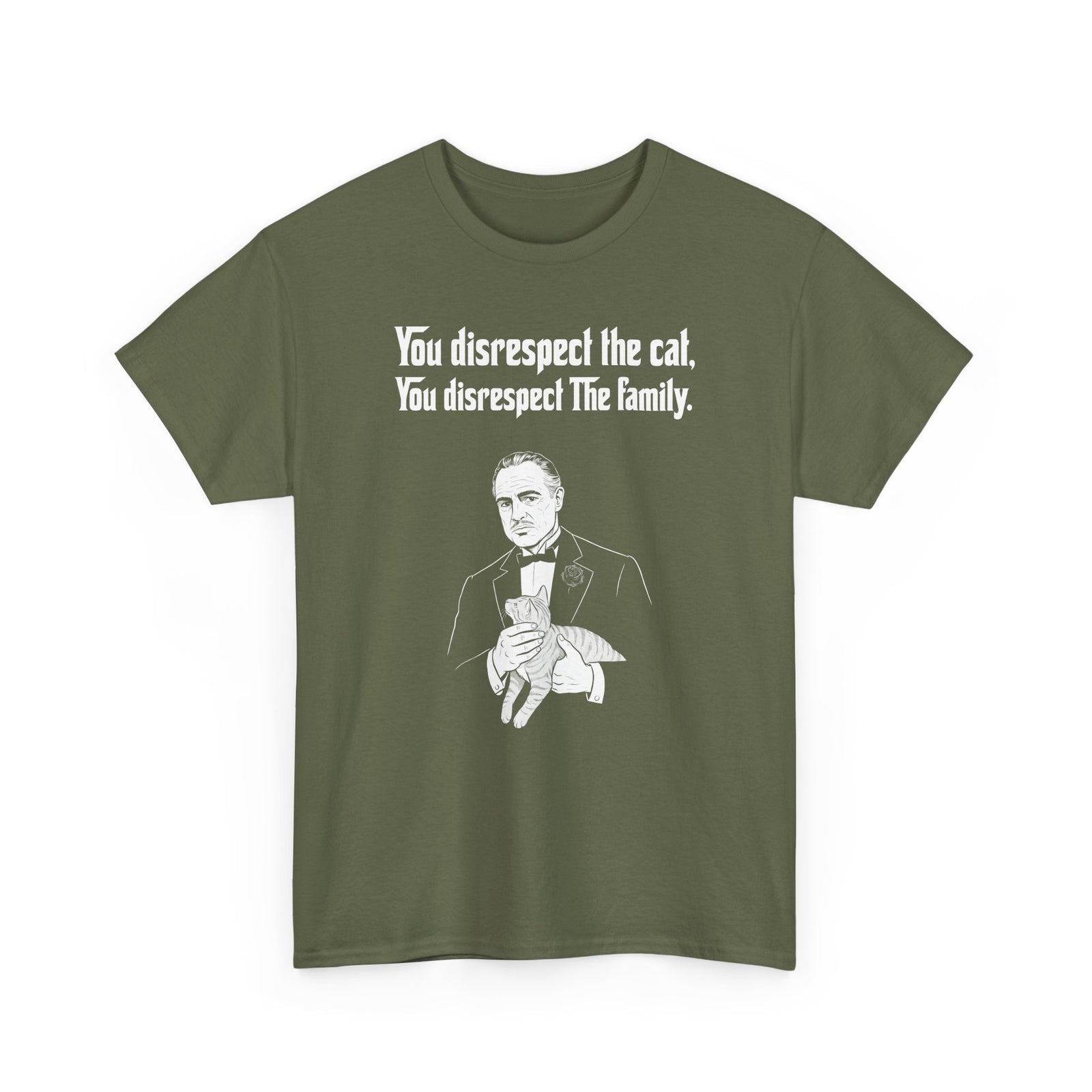 Cat Lovers Tee — "You Disrespect the Cat, You Disrespect the Family"