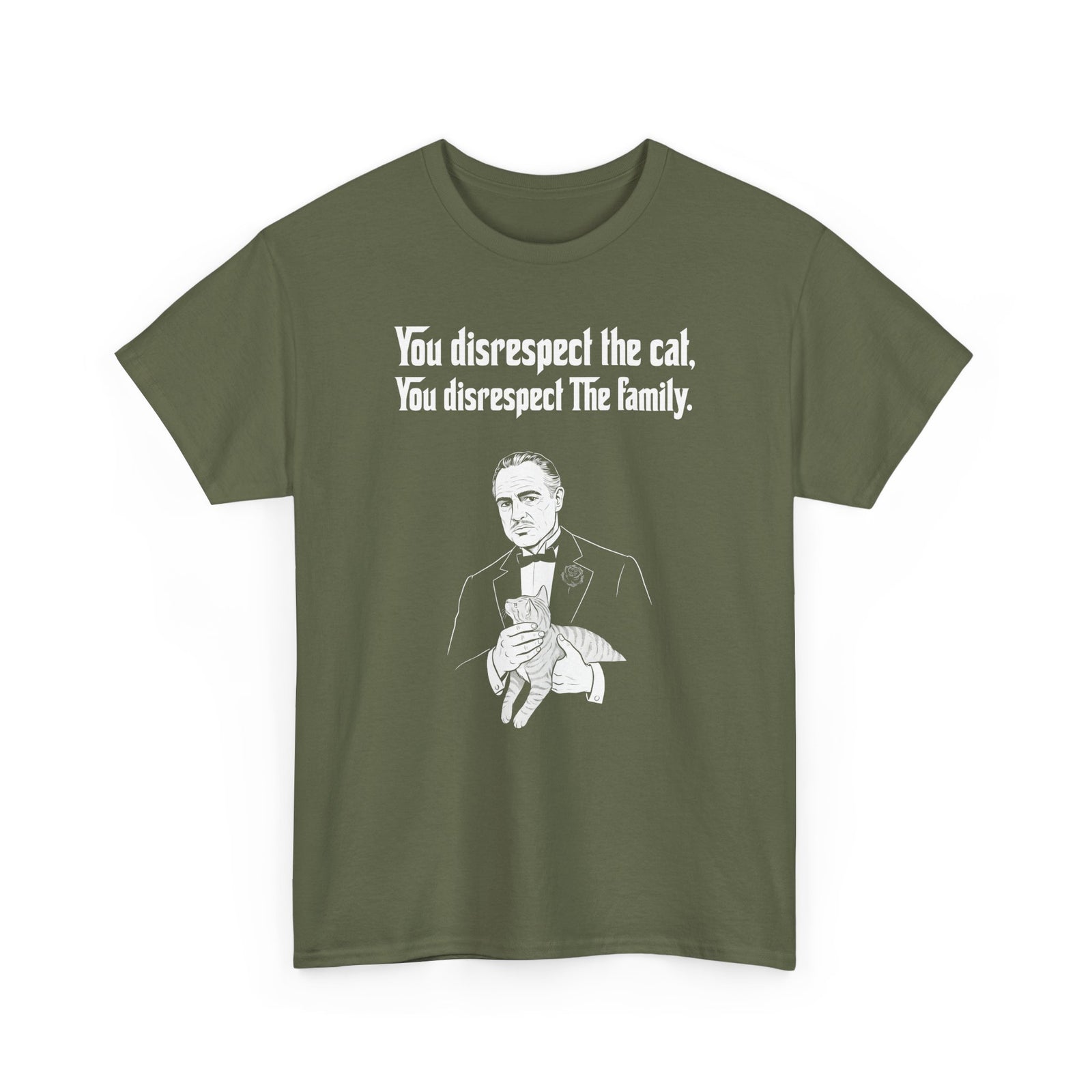 Cat Lovers Tee — "You Disrespect the Cat, You Disrespect the Family"