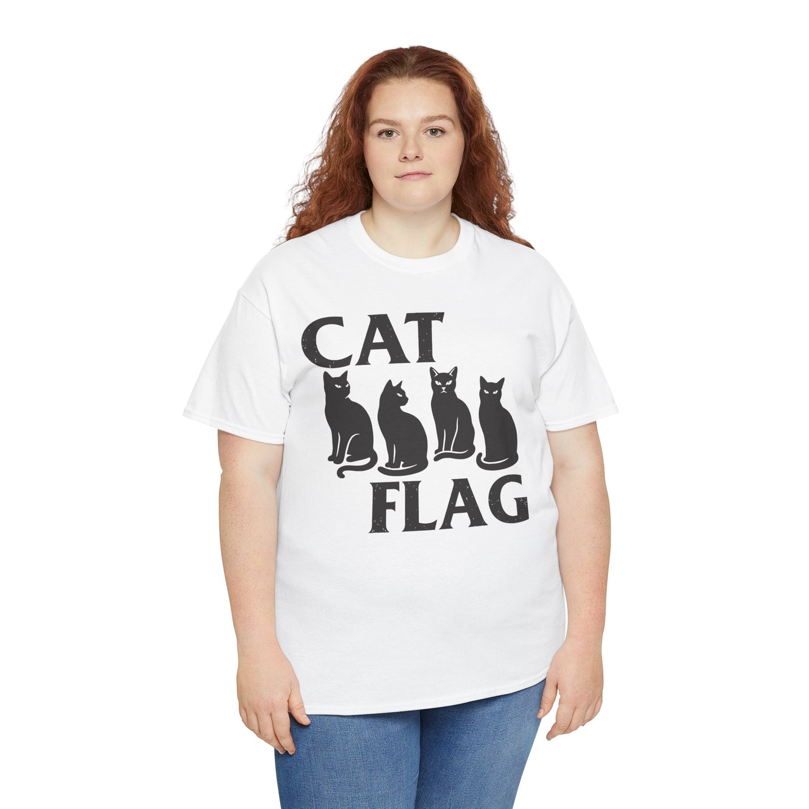 Cat Flag T-Shirt — Pride-Inspired Feline Graphic Tee