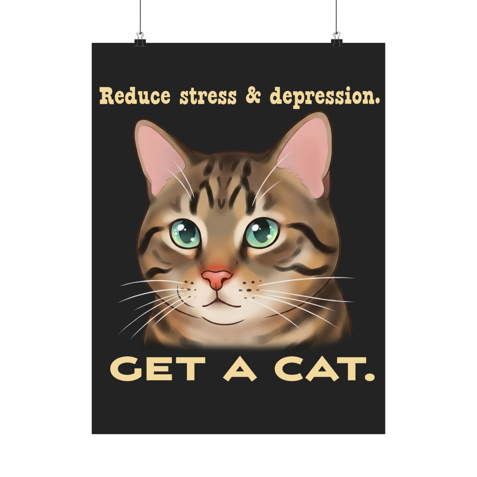 Get a Cat Poster — Cute Cat Lover Poster