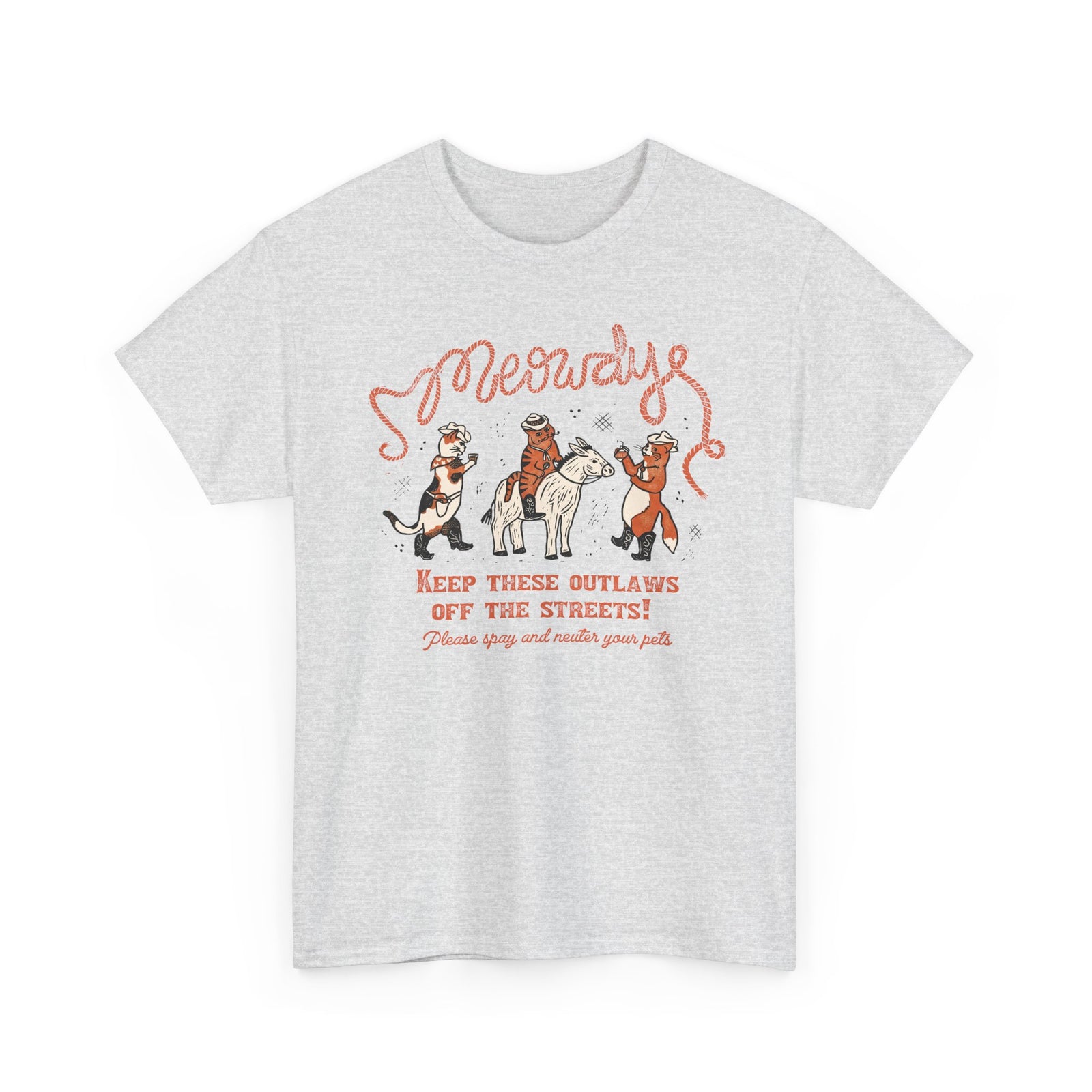 Meowdy Cat T-Shirt — Funny Cowgirl Cat Tee