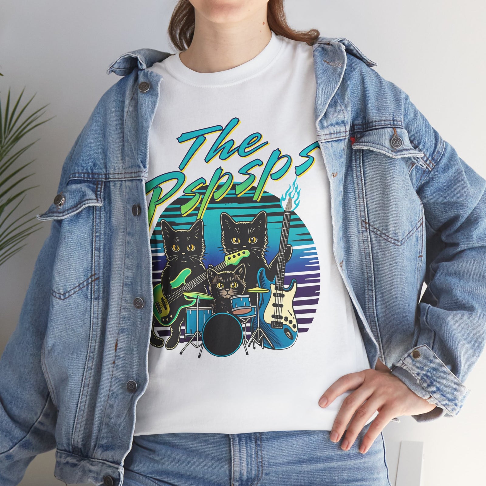 Pspsps Cat Band T-Shirt