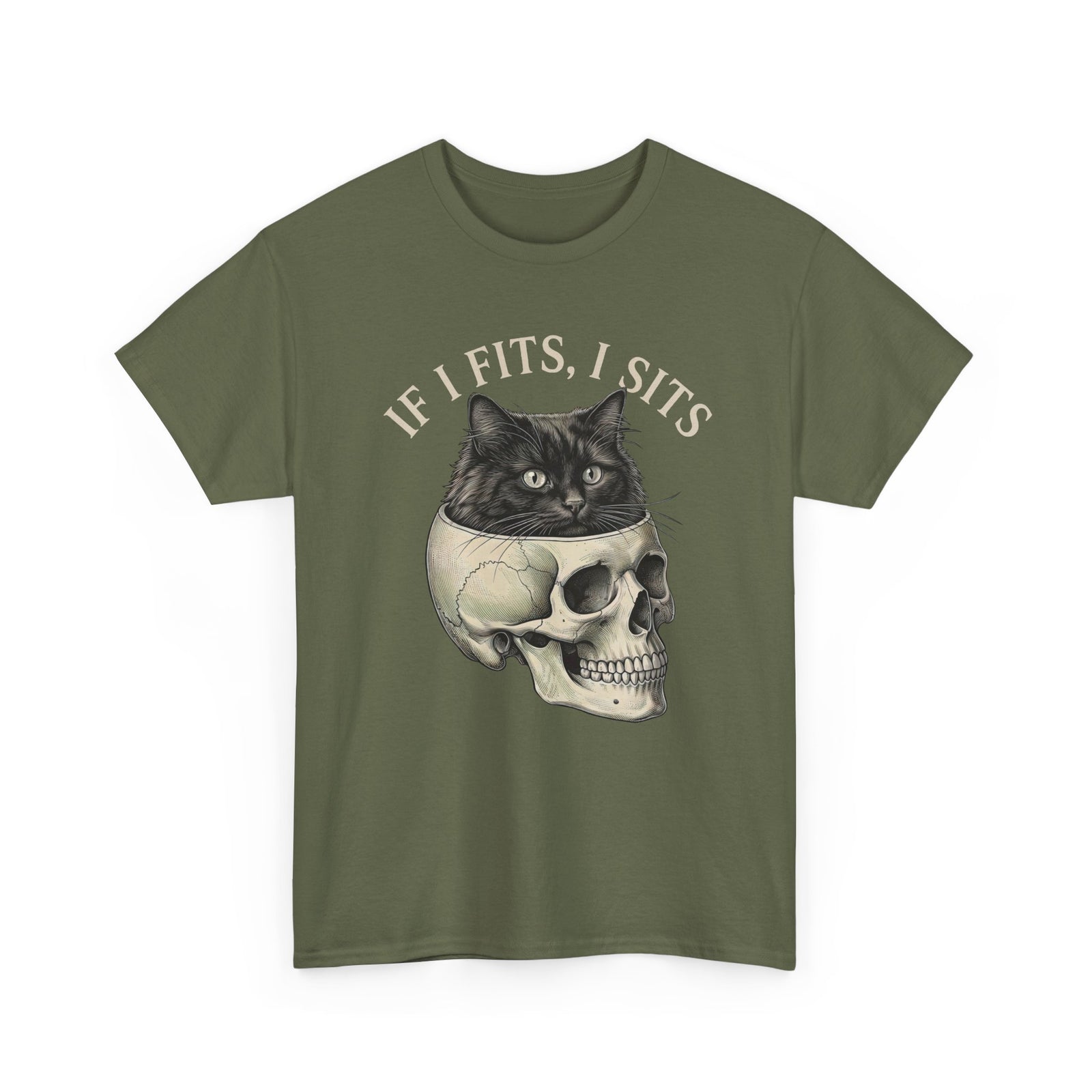 Cat 'If I Fits I Sits' T-Shirt