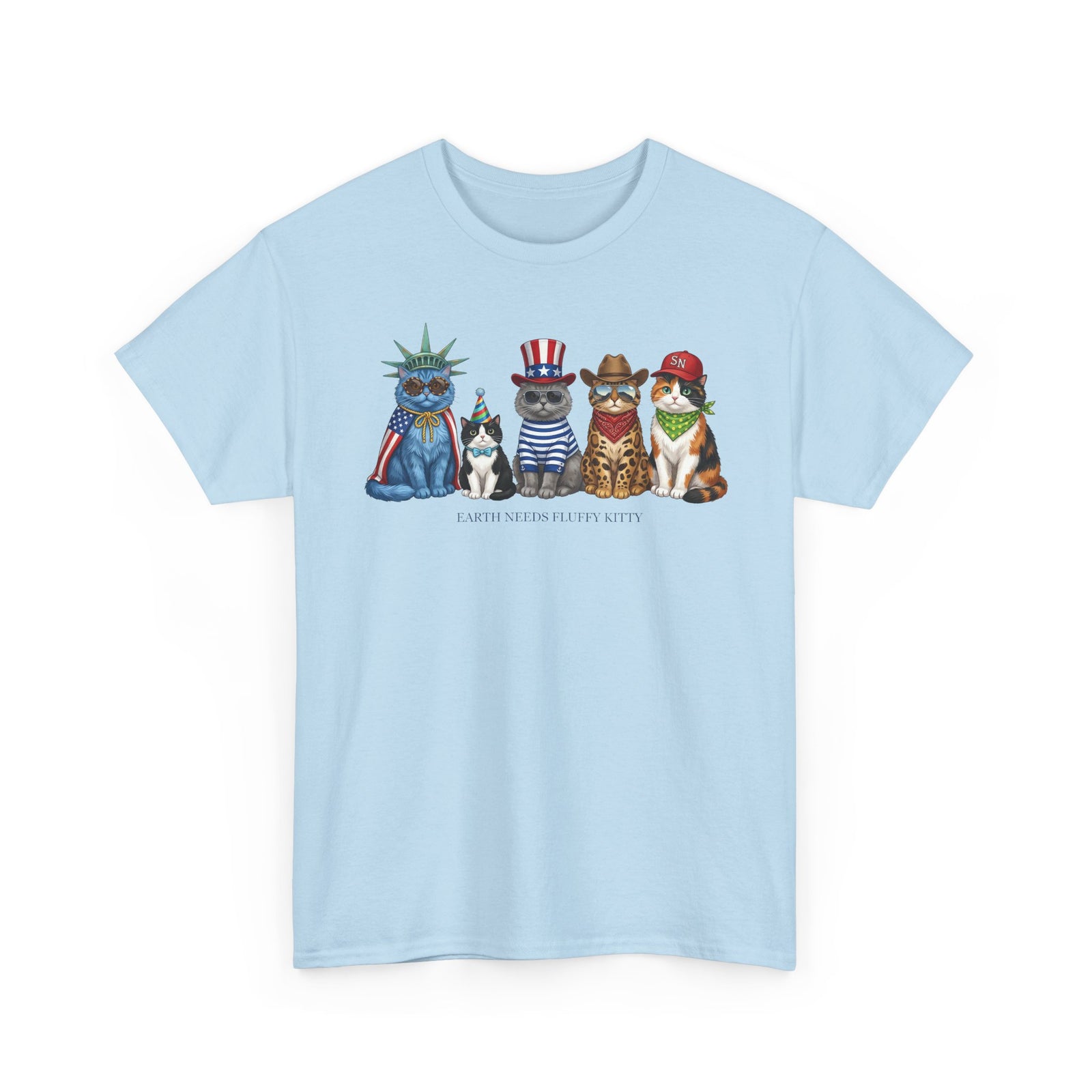 Earth Needs Fluffy Kitty T-Shirt