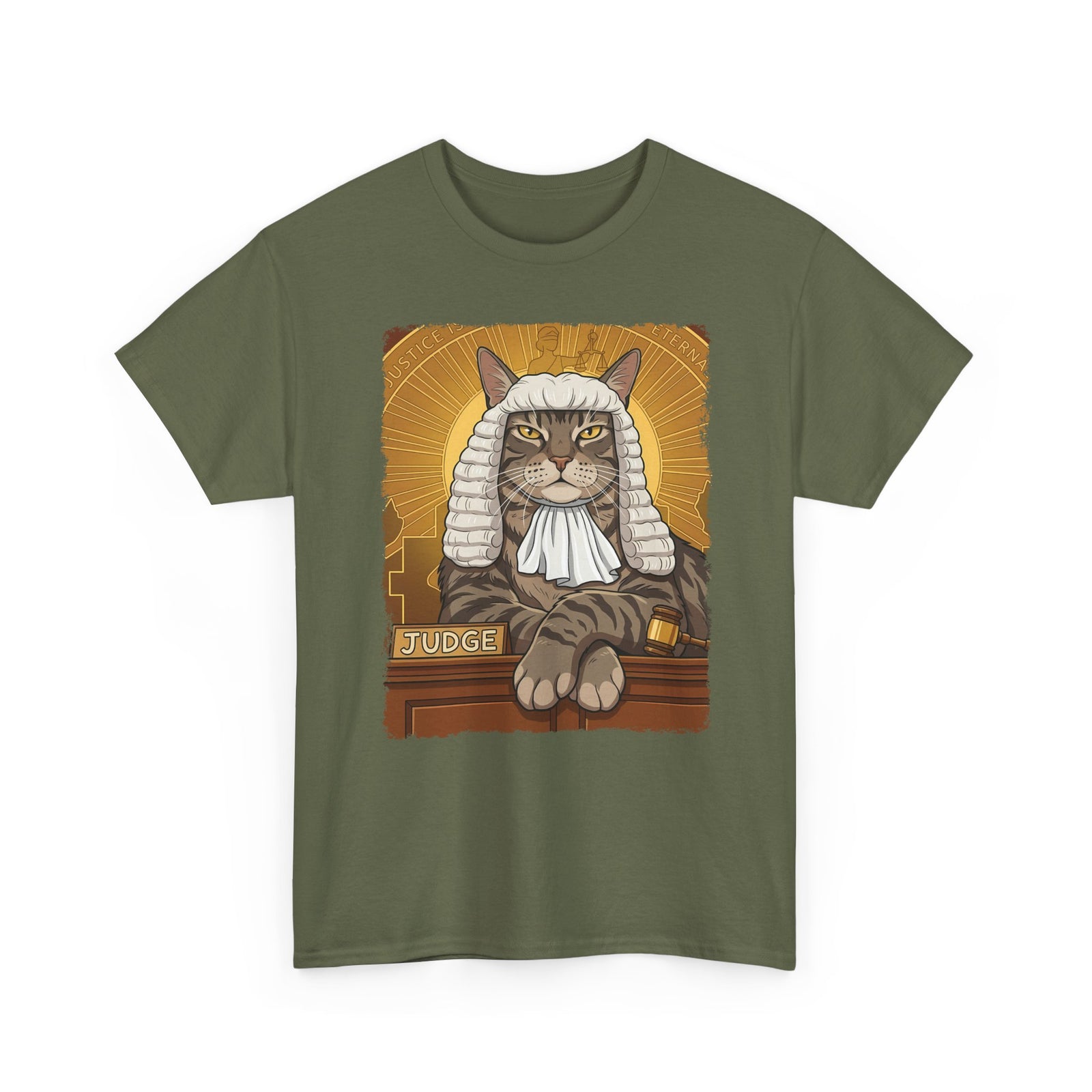 Cat Judge T-Shirt Funny Cat Lawyer / Judge Graphic Tee