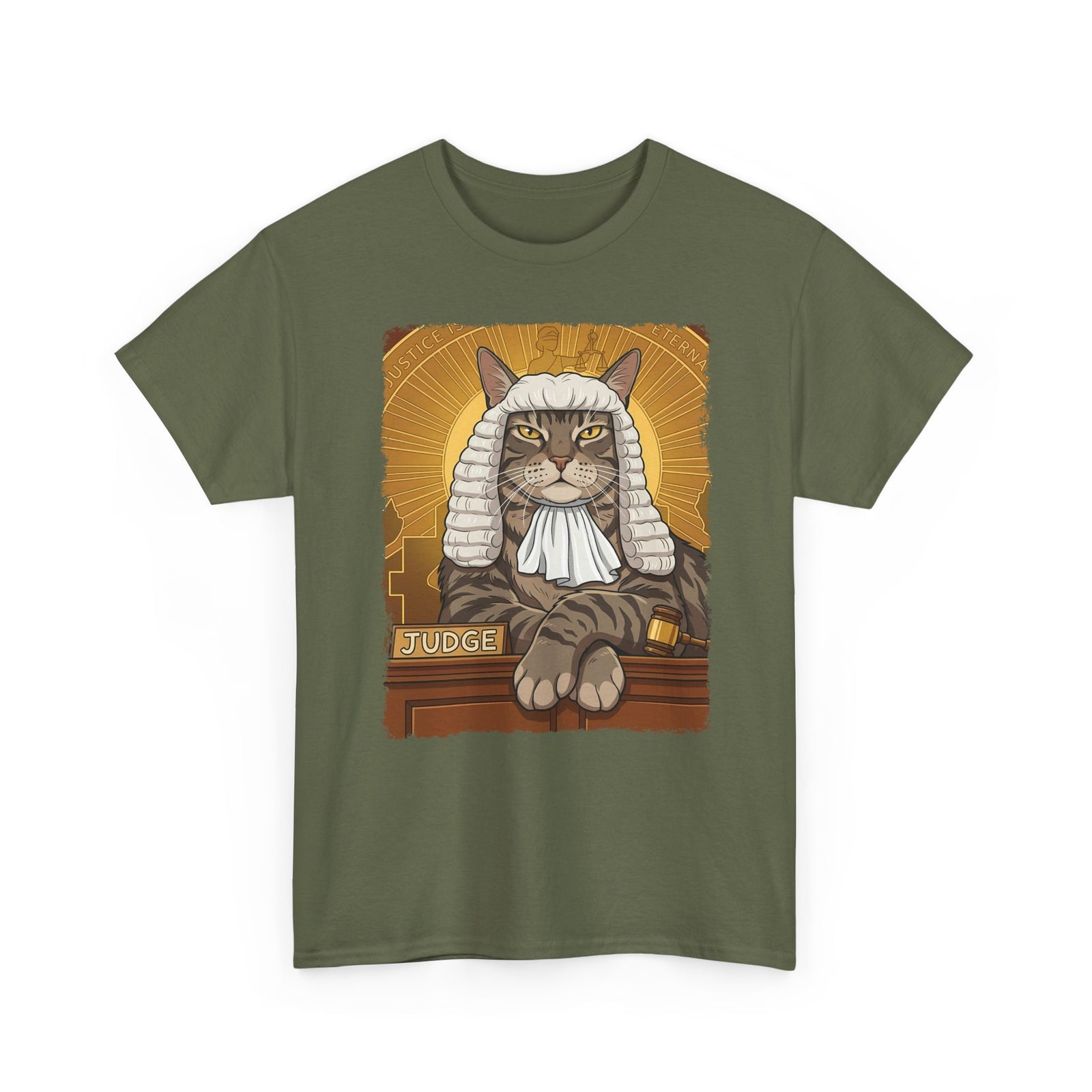 Cat Judge T-Shirt Funny Cat Lawyer / Judge Graphic Tee