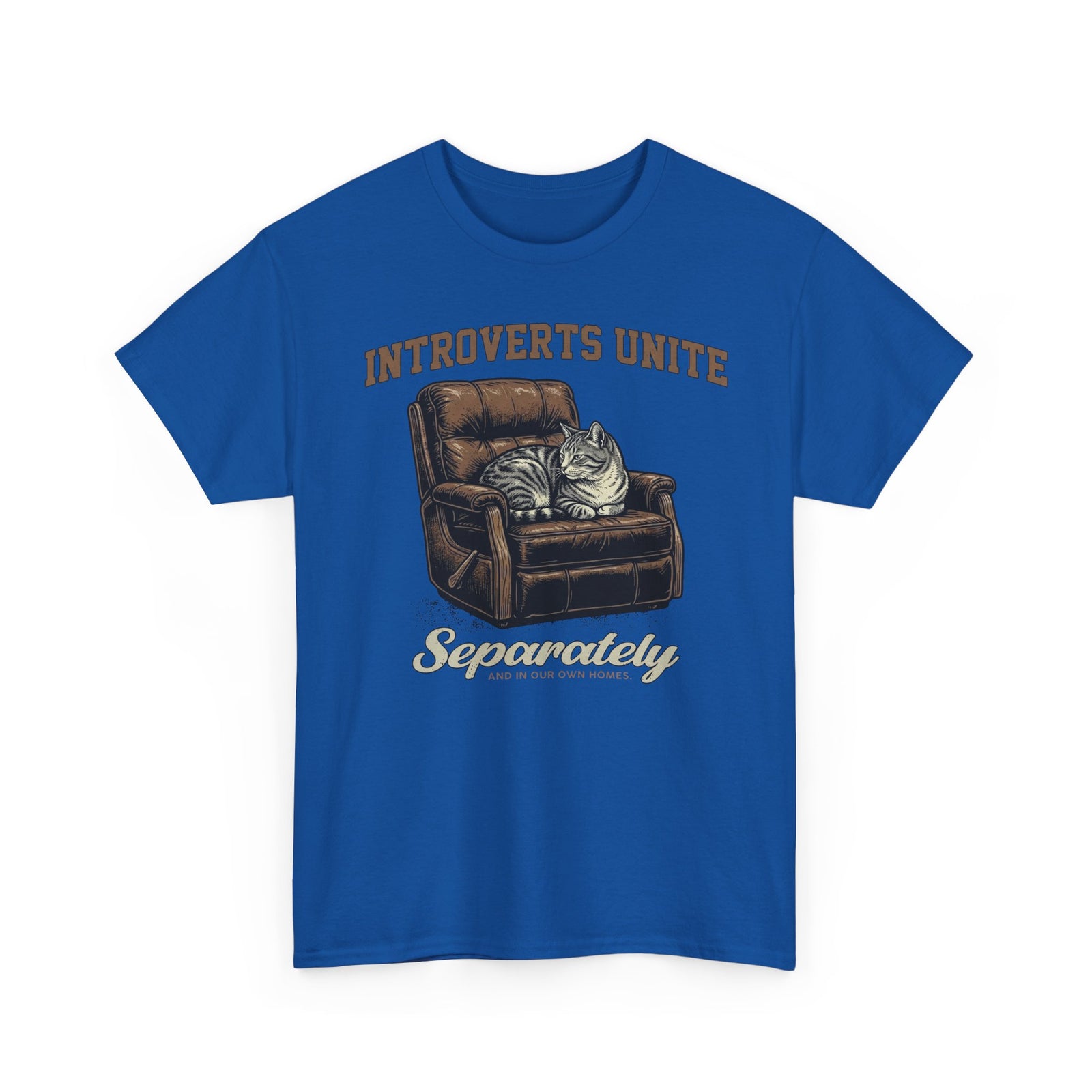 Introverts Unite Cat T-Shirt — Funny Cat Graphic Tee for Introverts