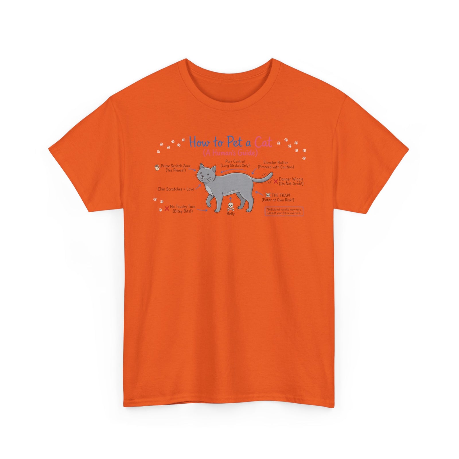 How To Pet A Cat T-Shirt — Funny Cat Care Tee for Cat Lovers