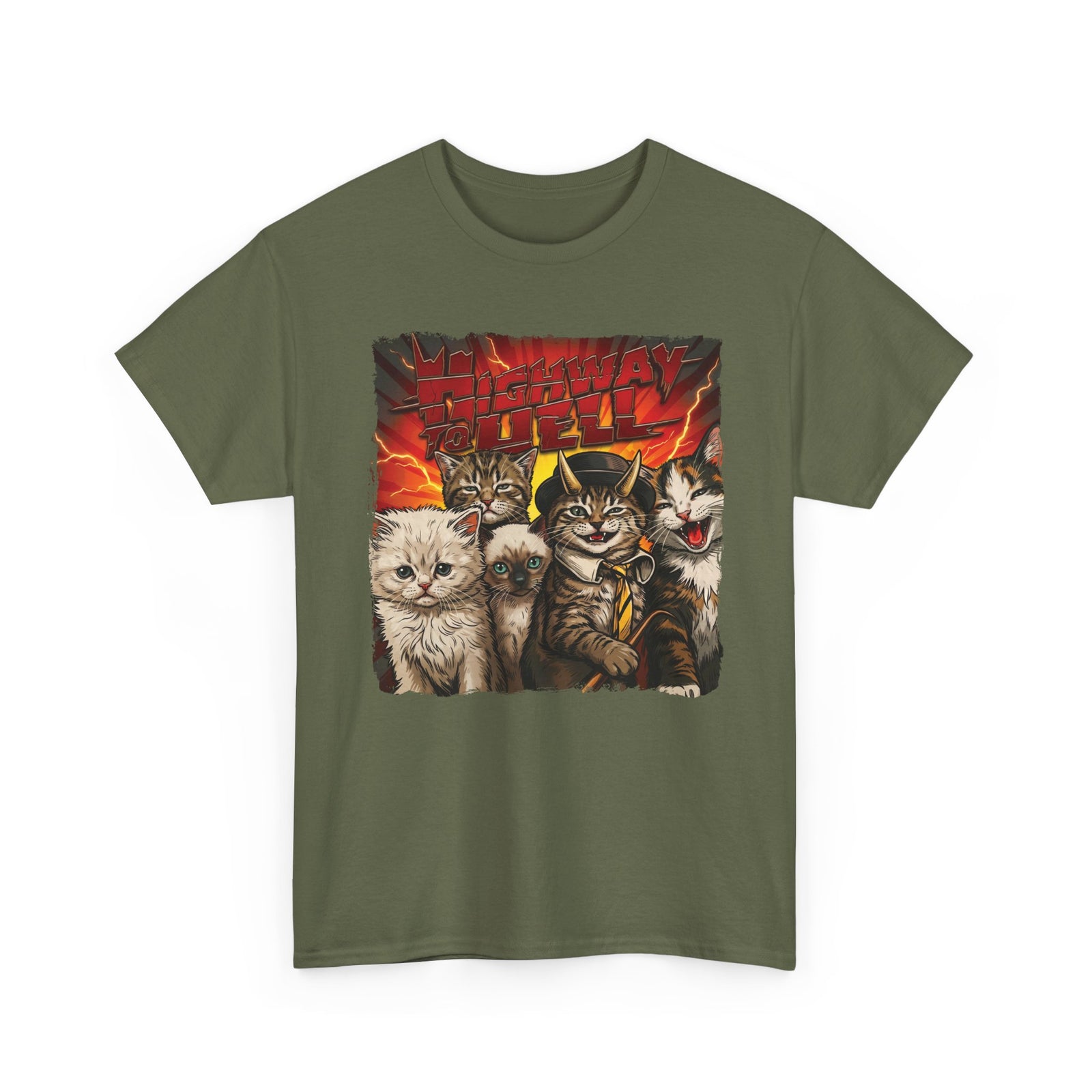 "Highway to Hell" Hard Rock Cats Parody T-Shirt