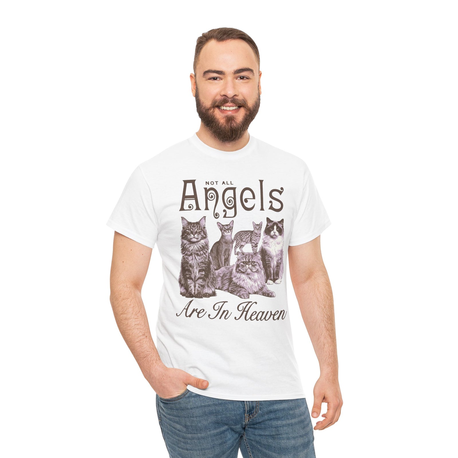 Not All Angels Are In Heaven T-Shirt — Cat Lovers Memorial Tee