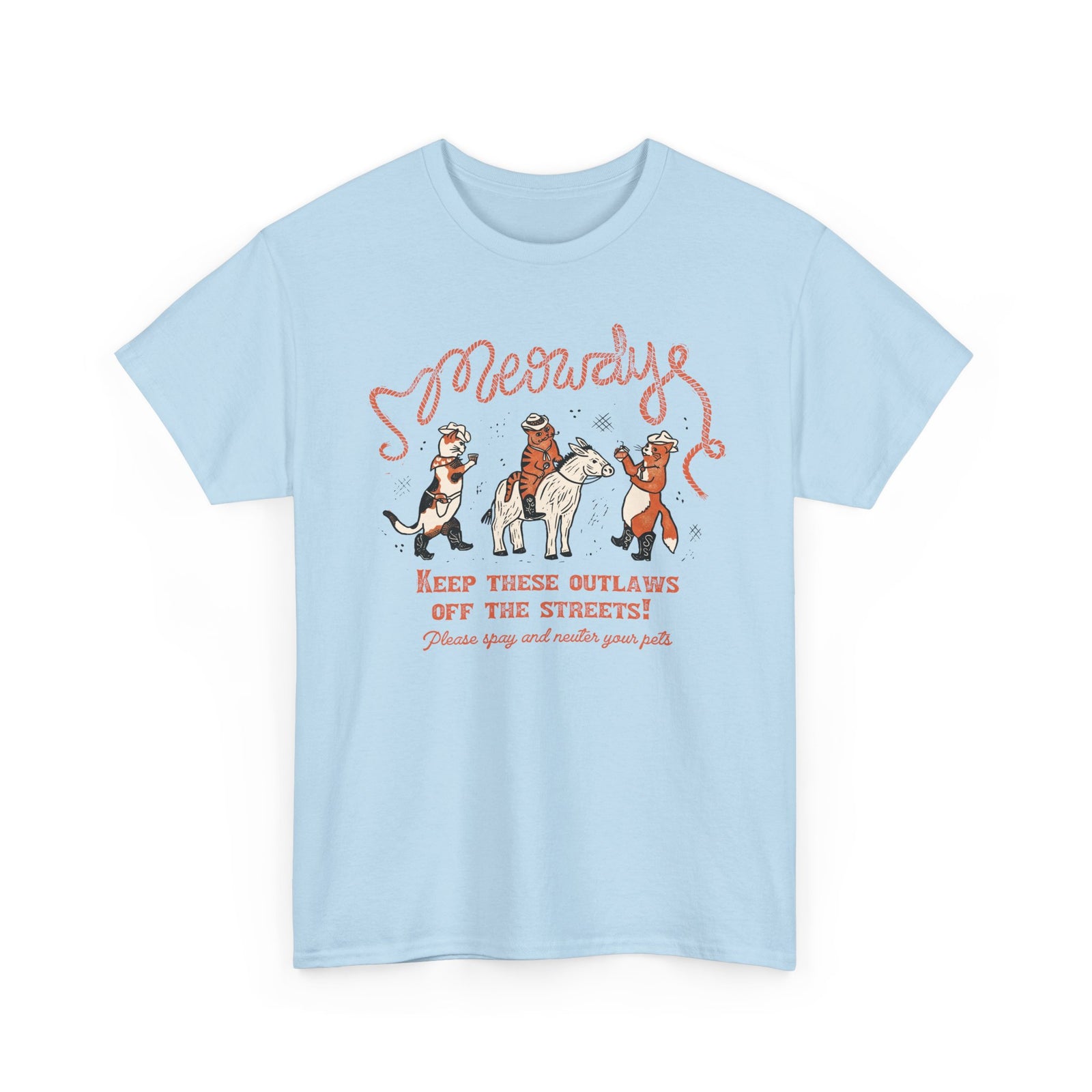 Meowdy Cat T-Shirt — Funny Cowgirl Cat Tee
