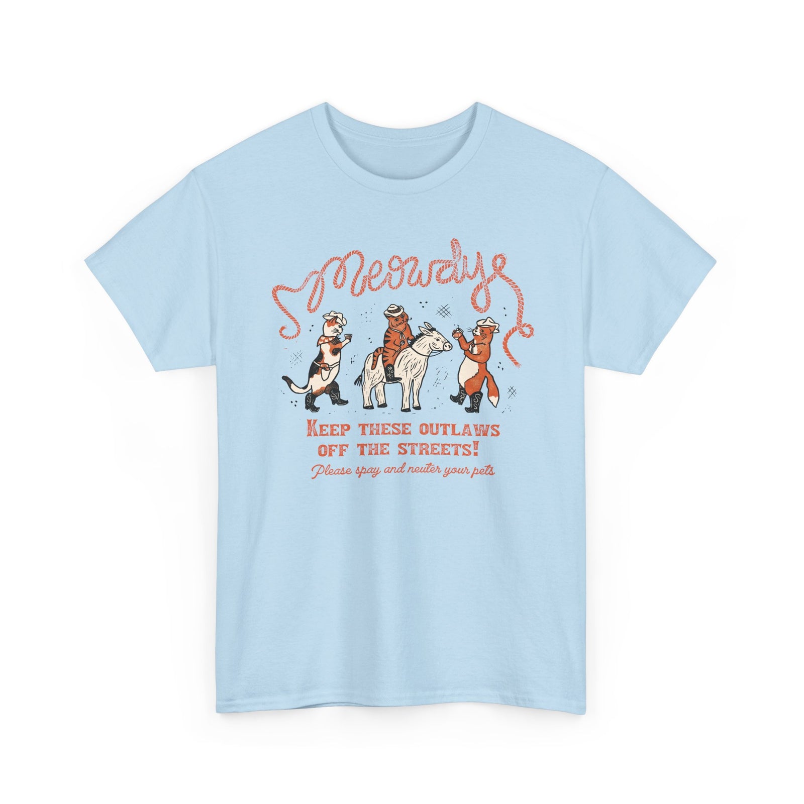 Meowdy Cat T-Shirt — Funny Cowgirl Cat Tee