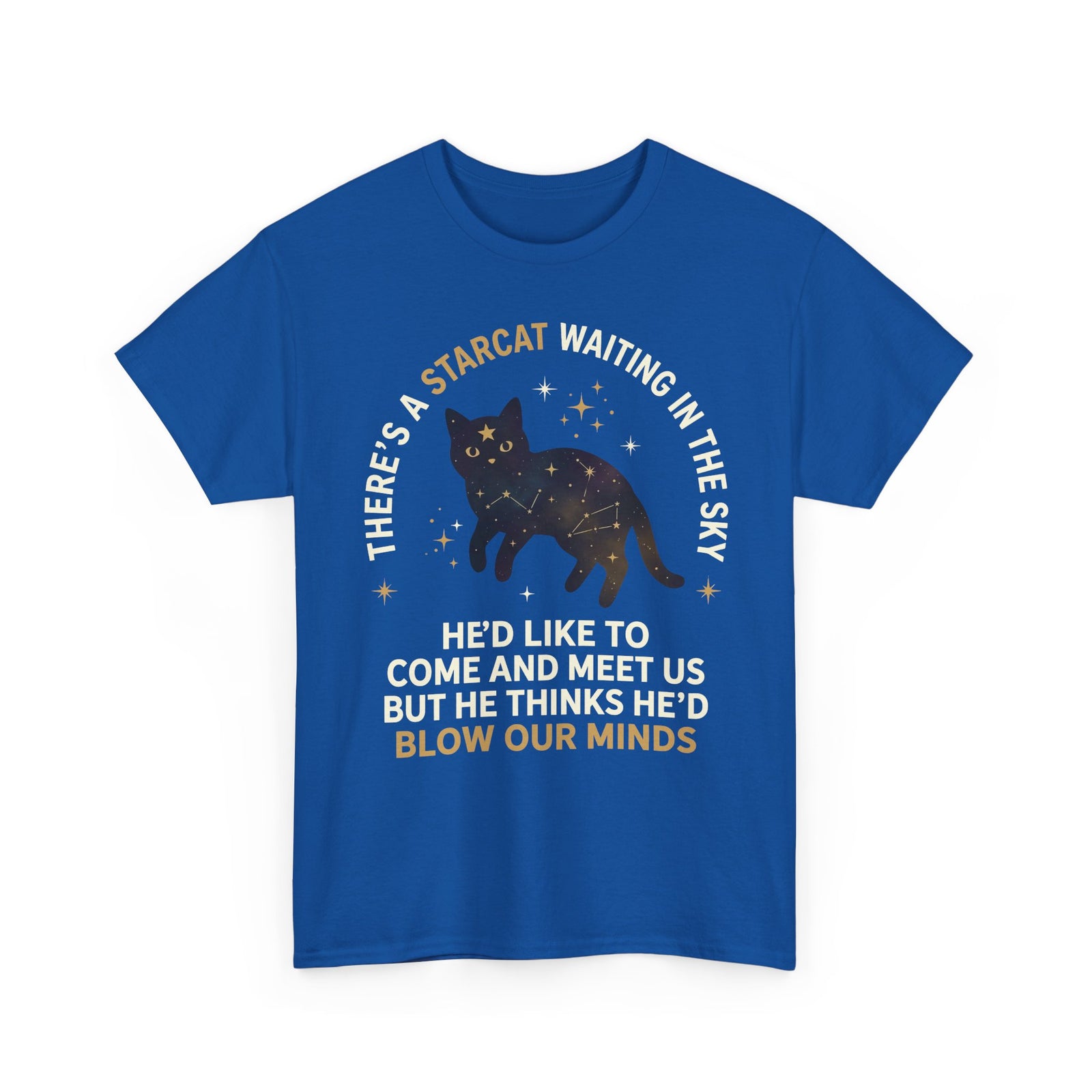 Starcat Tee — "There's a Starcat Waiting in the Sky" Galaxy T-Shirt