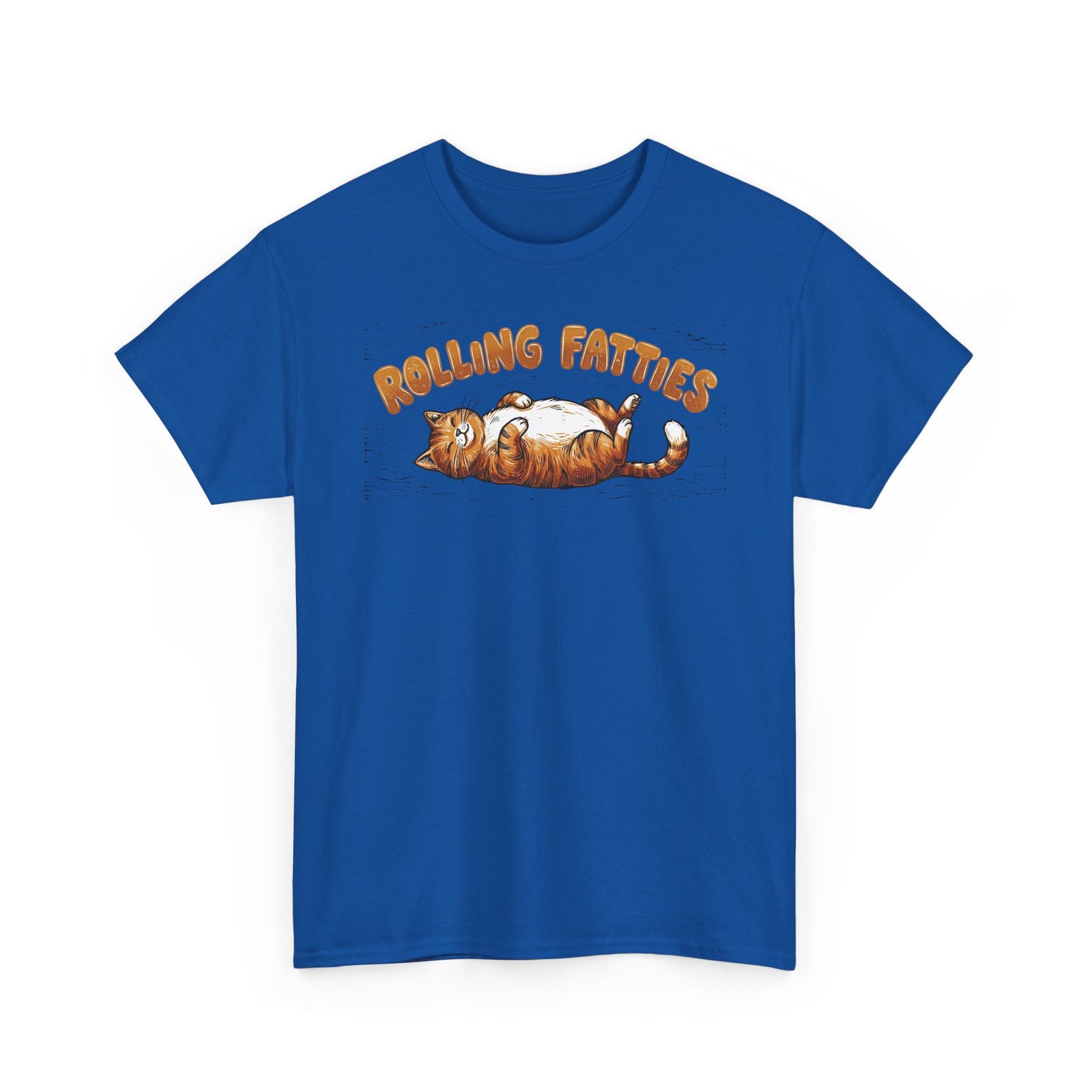 Rolling Fatties Cat T-Shirt — Cute Cartoon Cat Graphic Tee