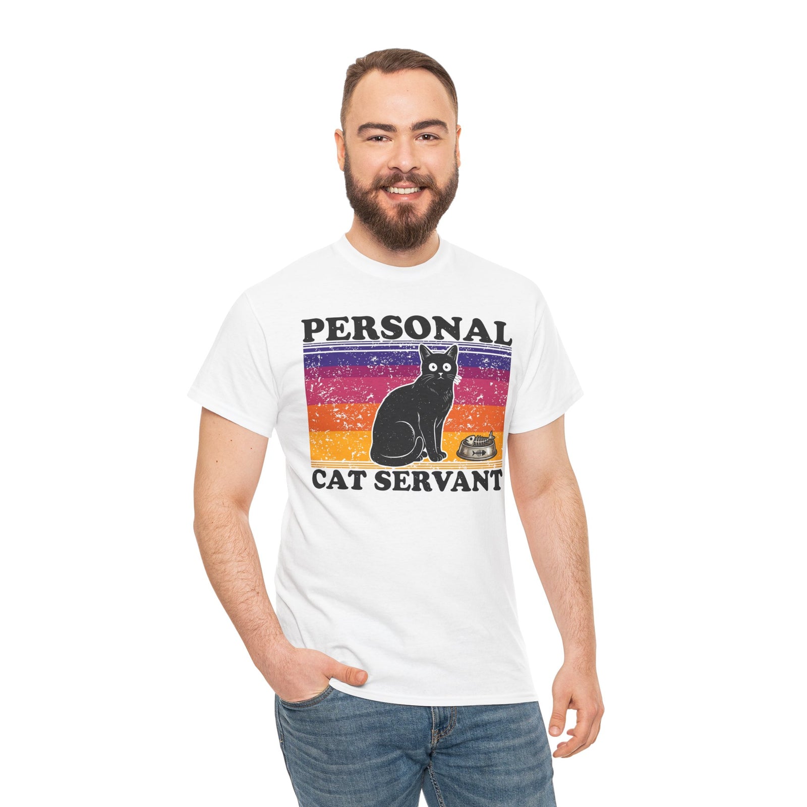 Personal Cat Servant T-Shirt — Funny Cat Lover Tee
