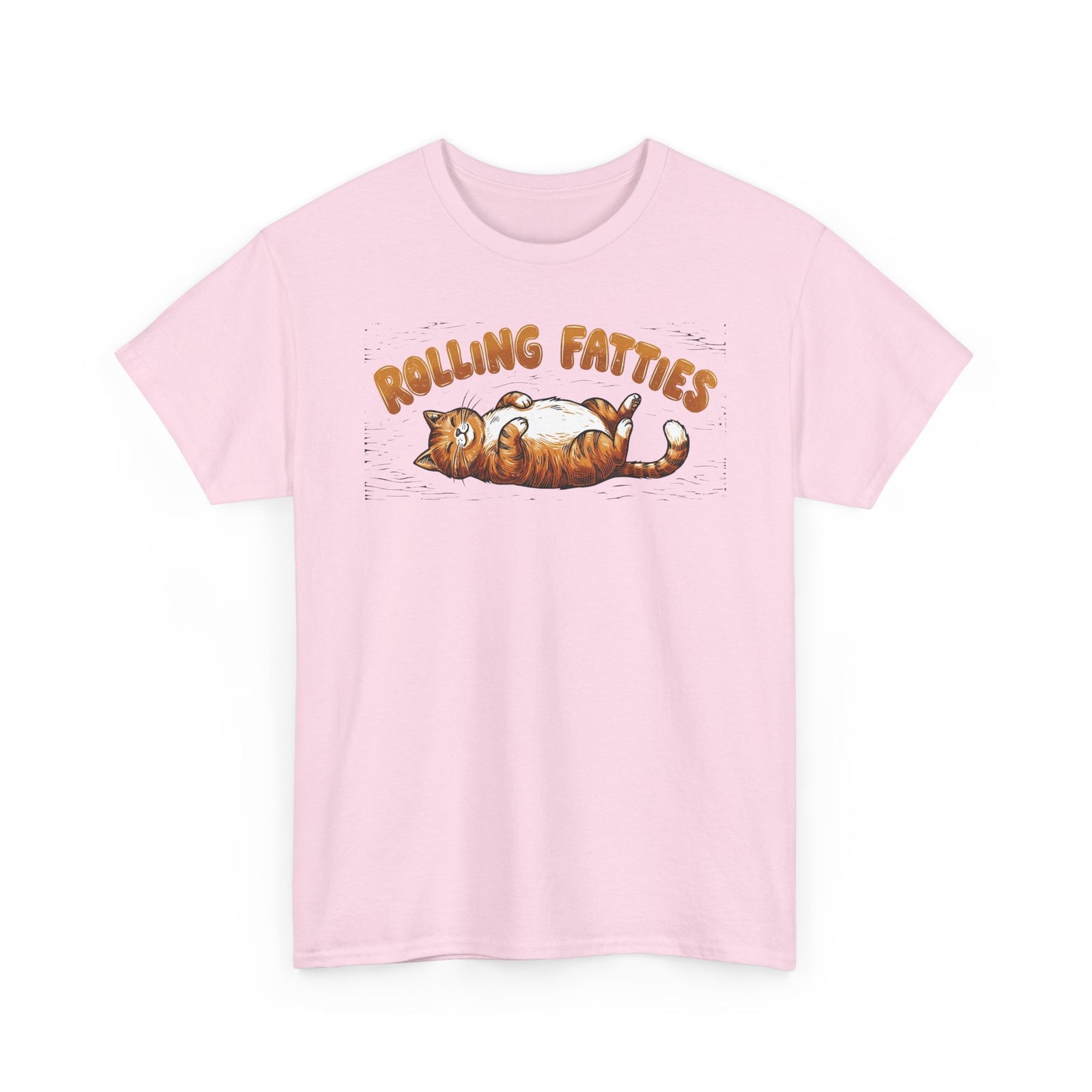 Rolling Fatties Cat T-Shirt — Cute Cartoon Cat Graphic Tee