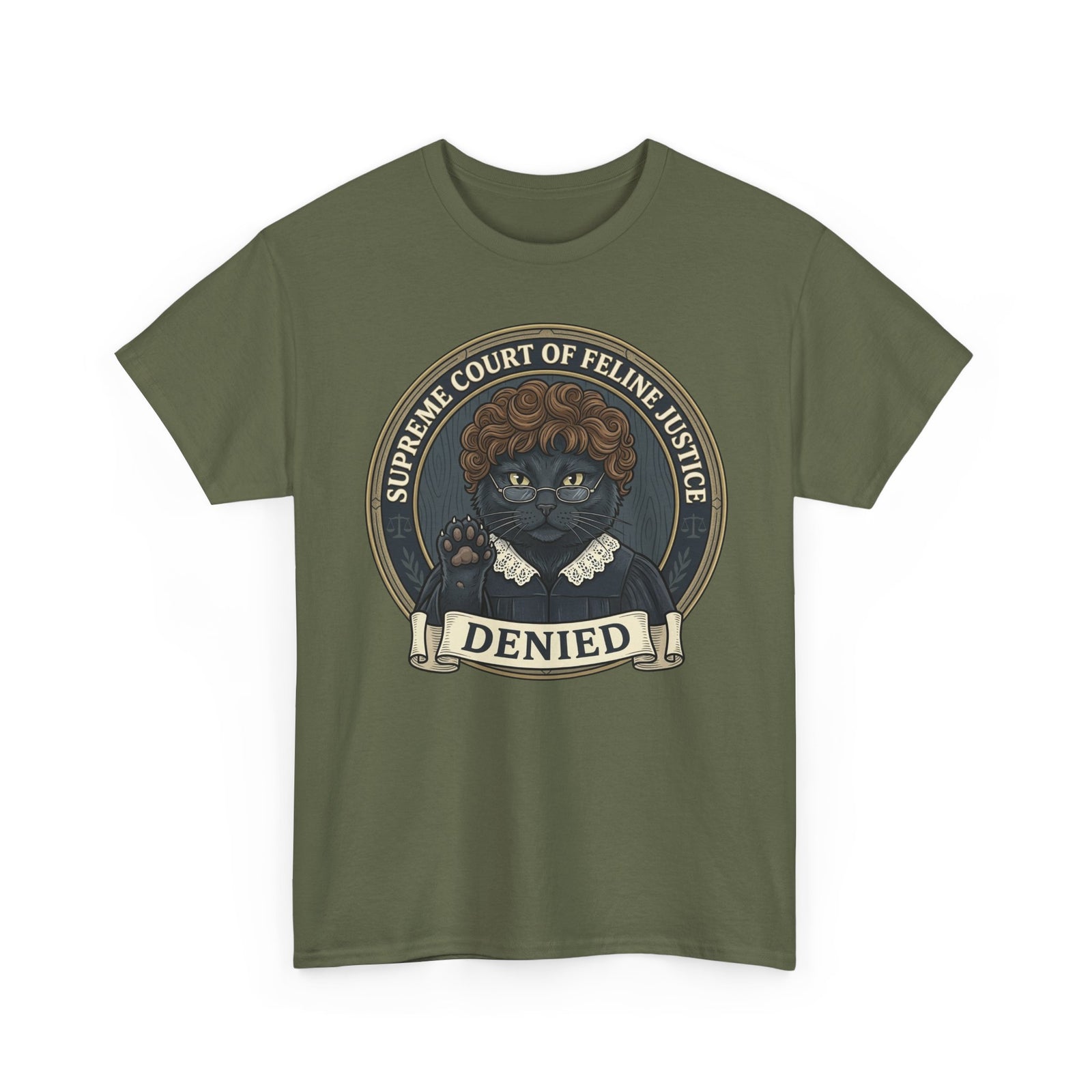 Supreme Court of Feline Justice: DENIED Cat Graphic Tee