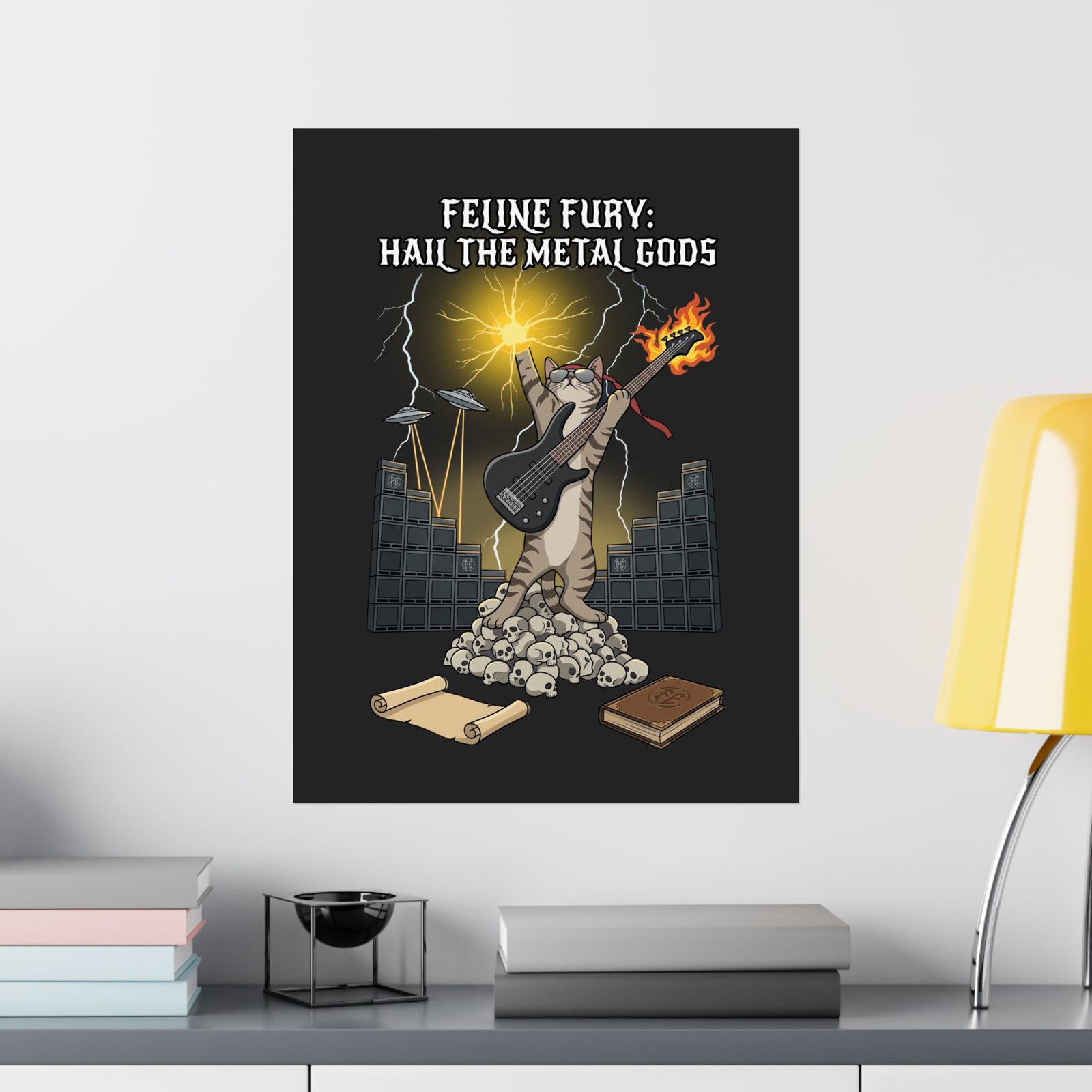Felines Furry Poster — Cute Cat Graphic Poster for Cat Lovers