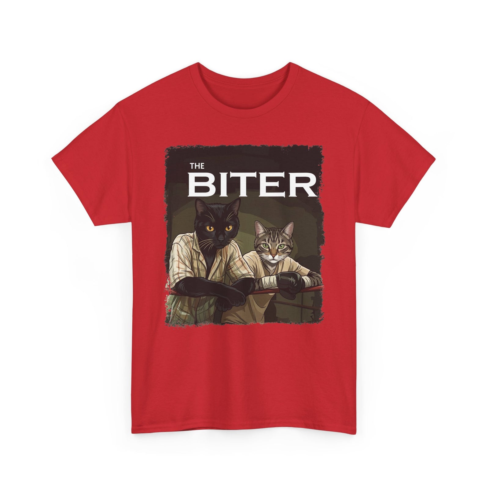 The Biter Cat T-Shirt — Retro Boxing Cats Graphic Tee