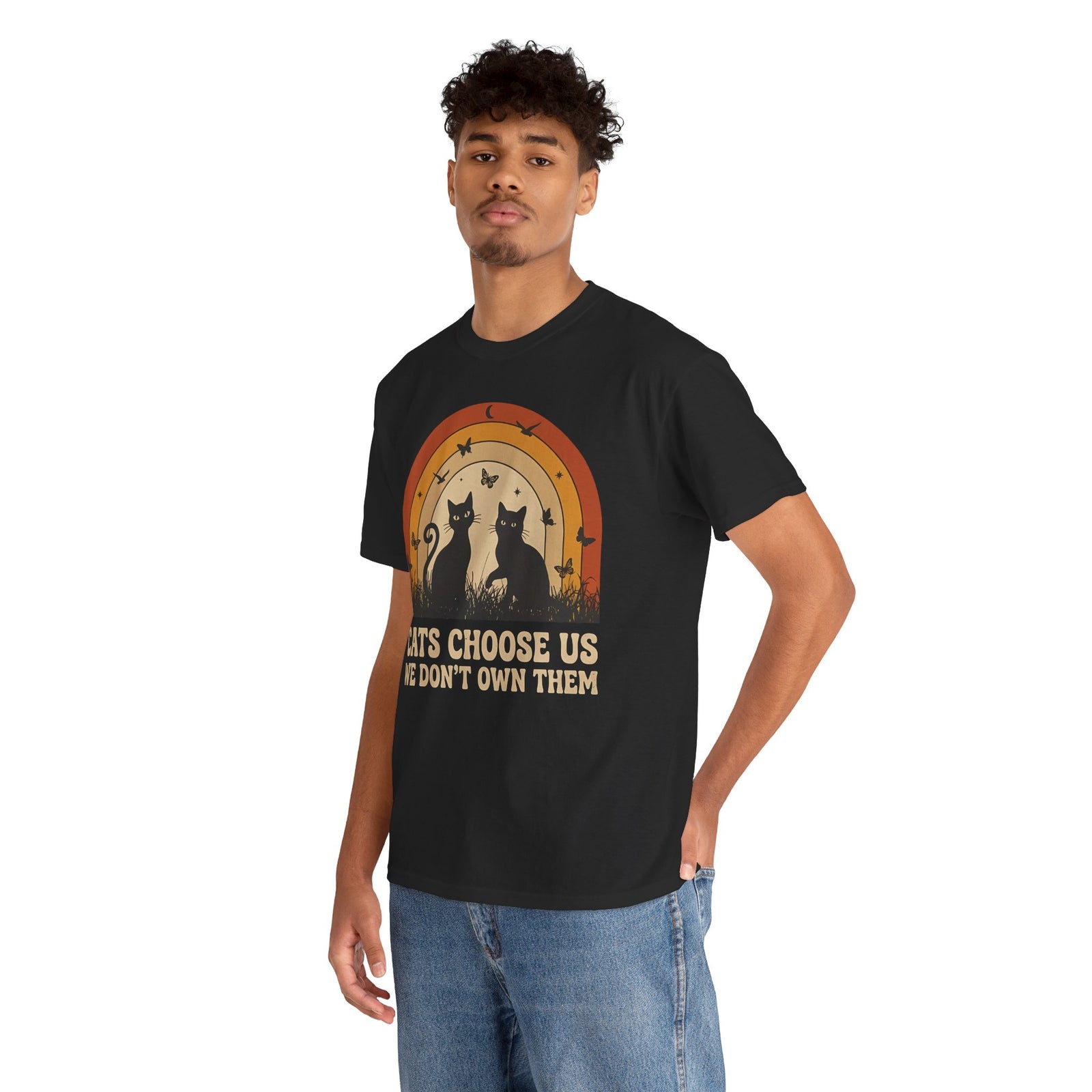 Cats Choose Us Tee — "Cats Choose Us, We Don't Own Them" Cat Lover T‑Shirt