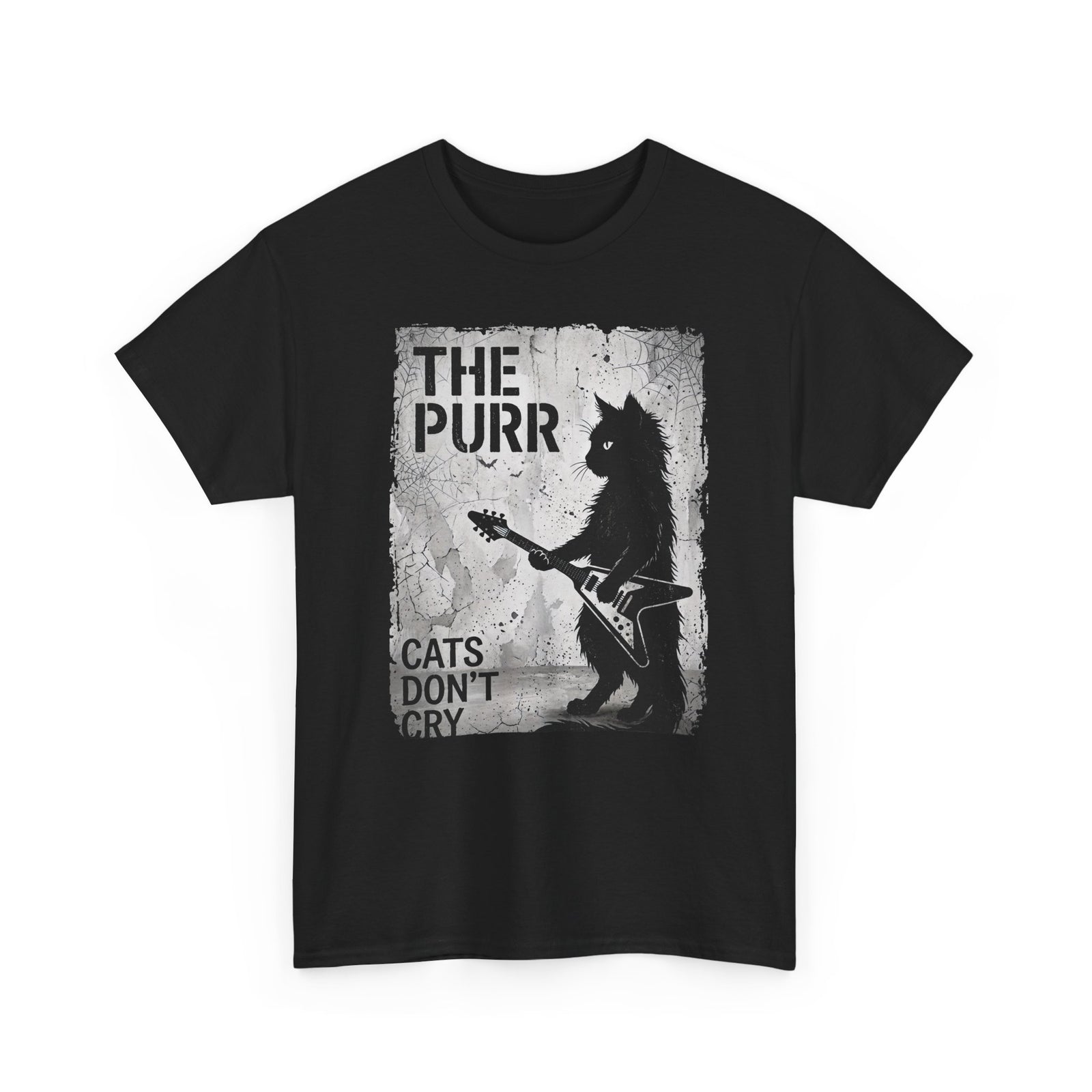 Purr Cats Don't Cry T-Shirt — Cute Cat Graphic Tee