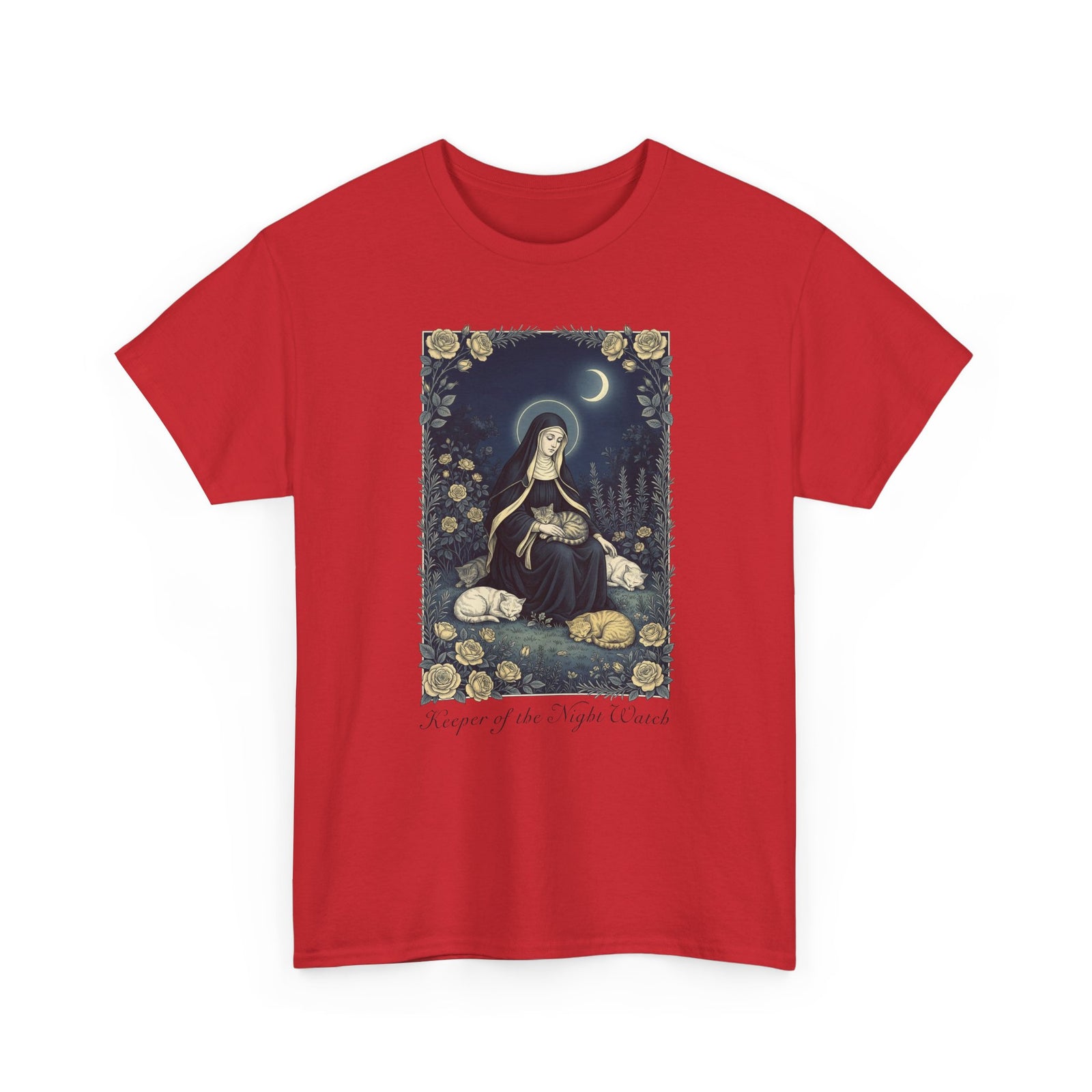 Keeper of the Night Watch Gertrude of Nivelles Cats T-Shirt