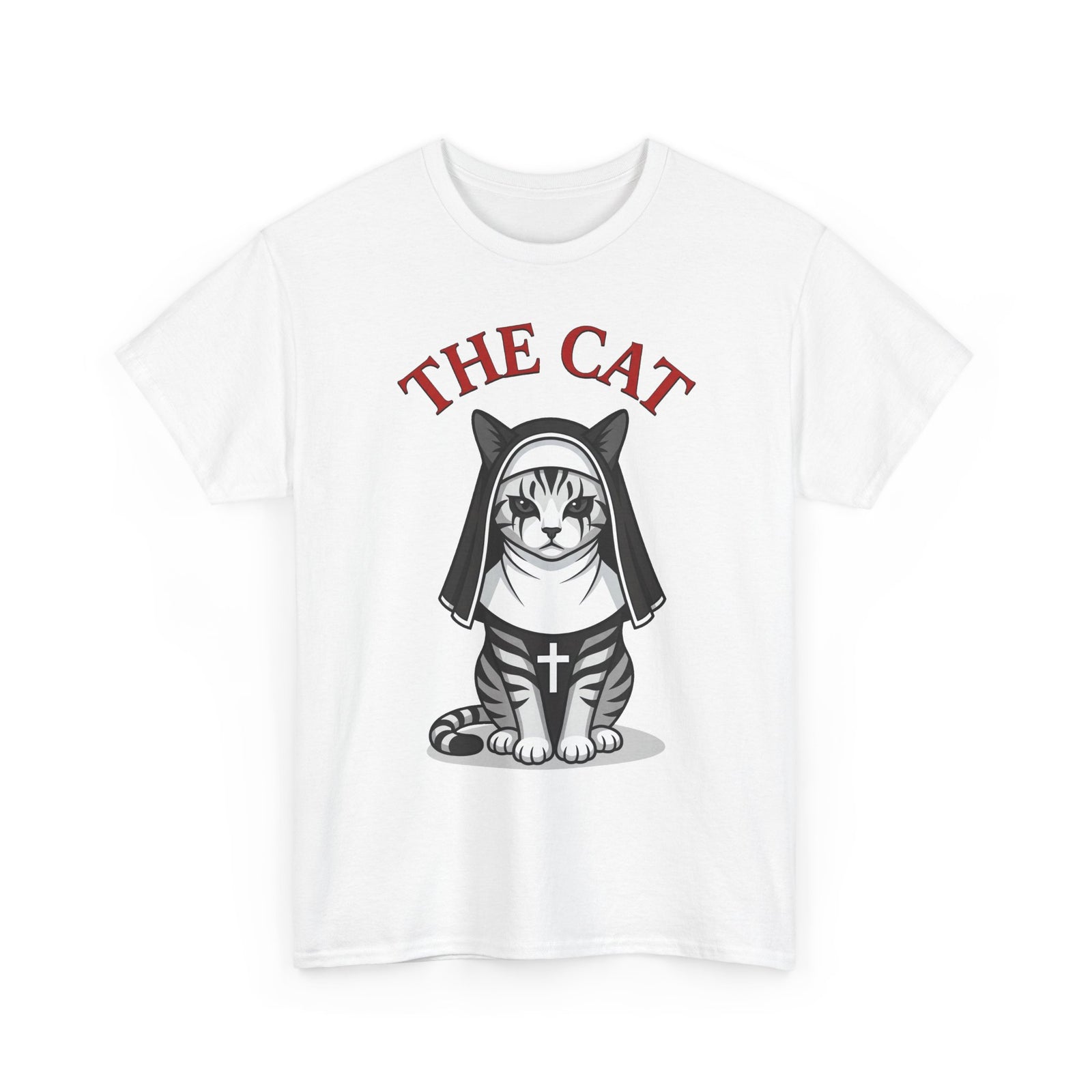 Nun Cat T-Shirt "The Cat" Gothic Kitty Tee