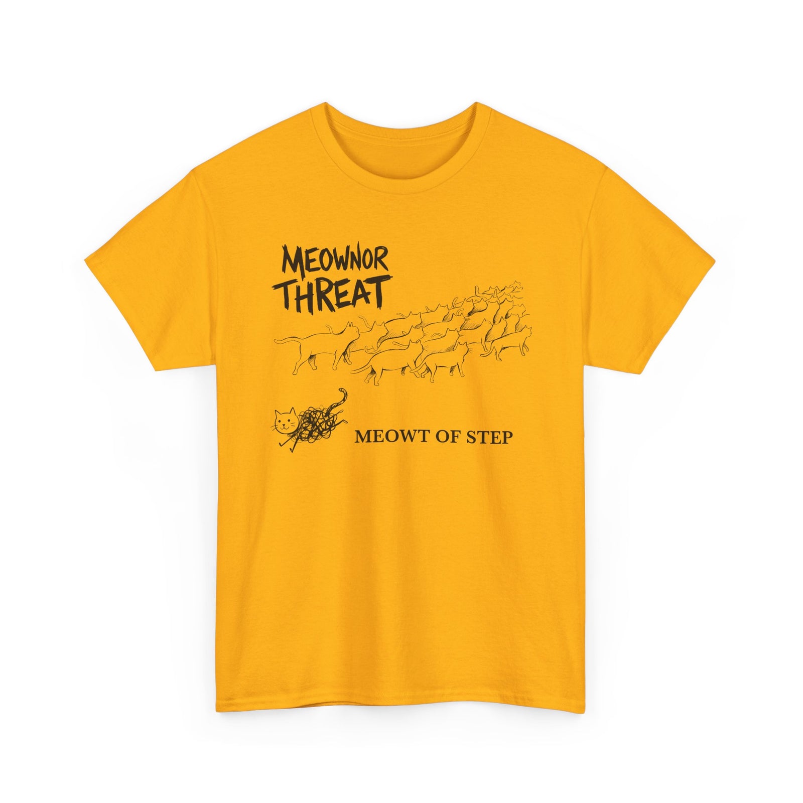 Meownor Thread Meowt Of Step T-Shirt — Funny Cat Dance Graphic Tee