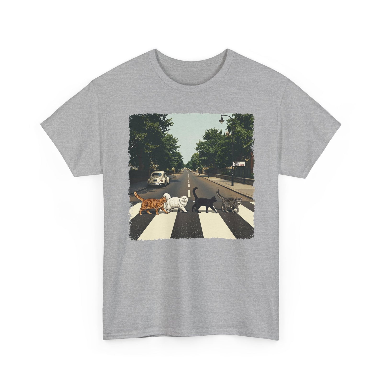 Cat Crossing Graphic Tee