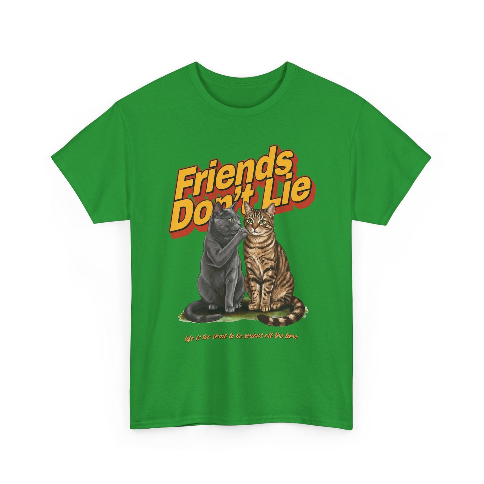 Friends Don't Lie Cat T-Shirt — Funny Cat Gossip Apparel
